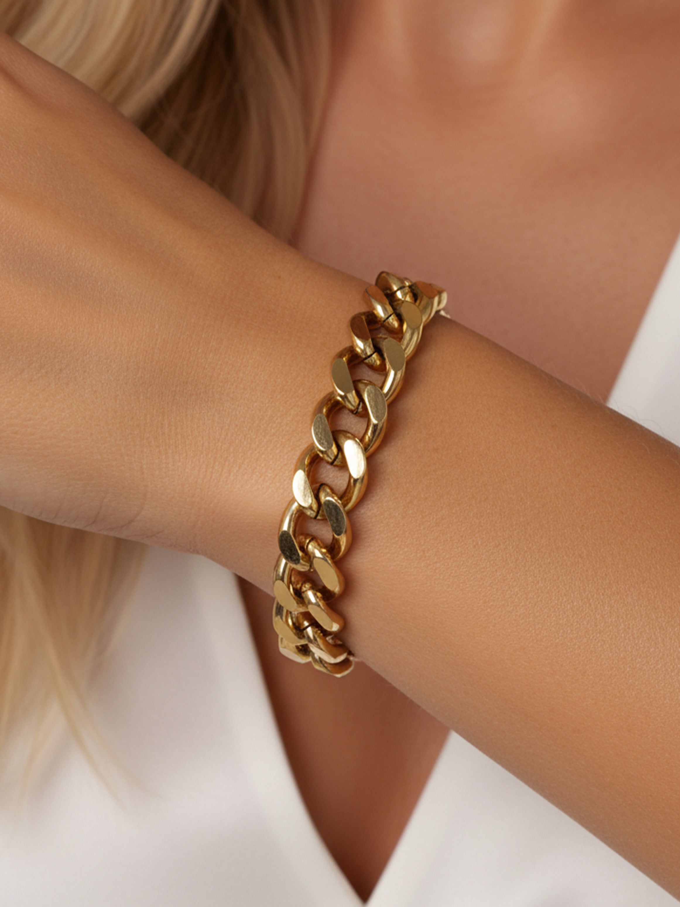 Thick Curb Chain Bracelet