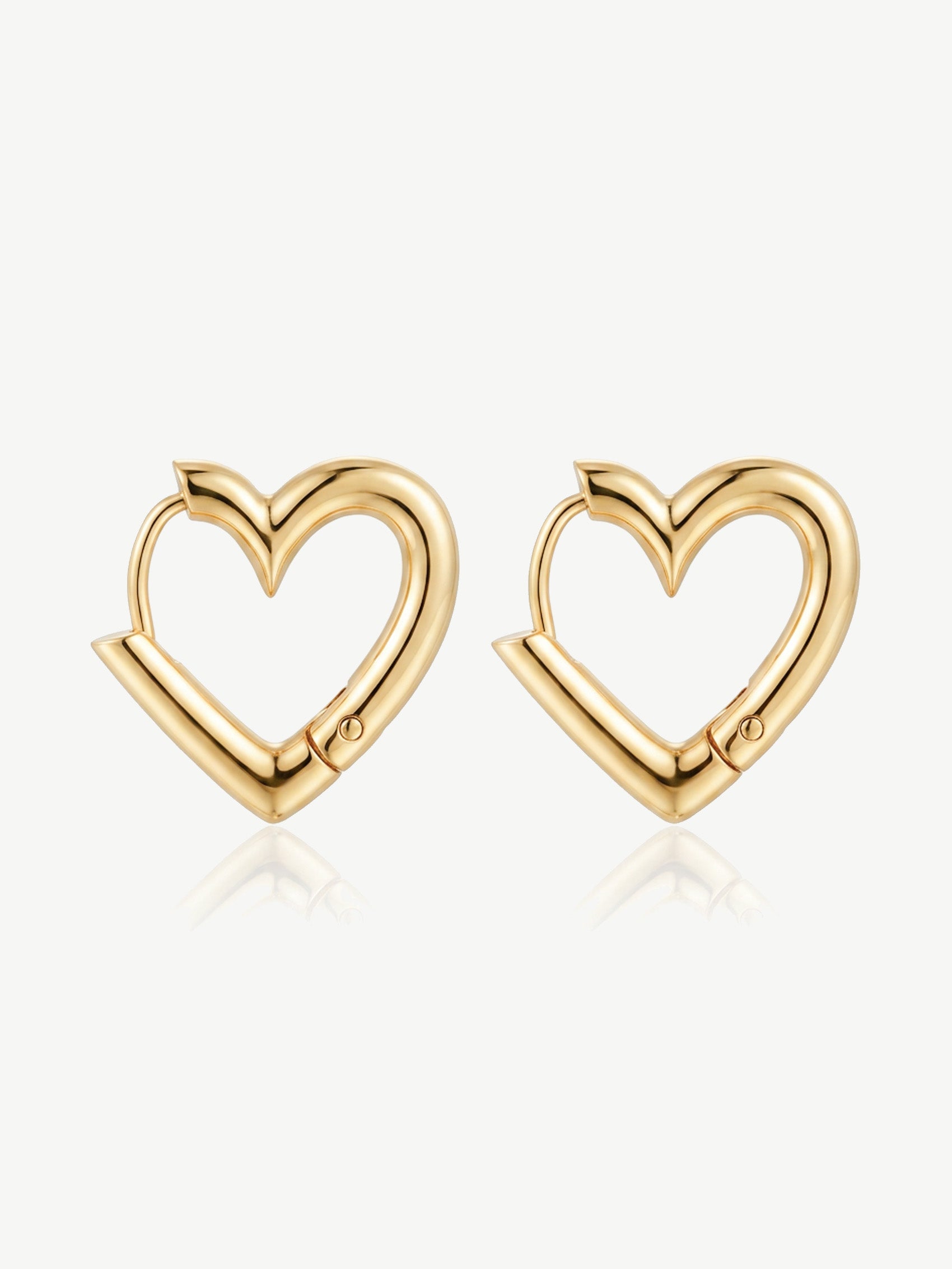 Bold Heart Hoop Earrings