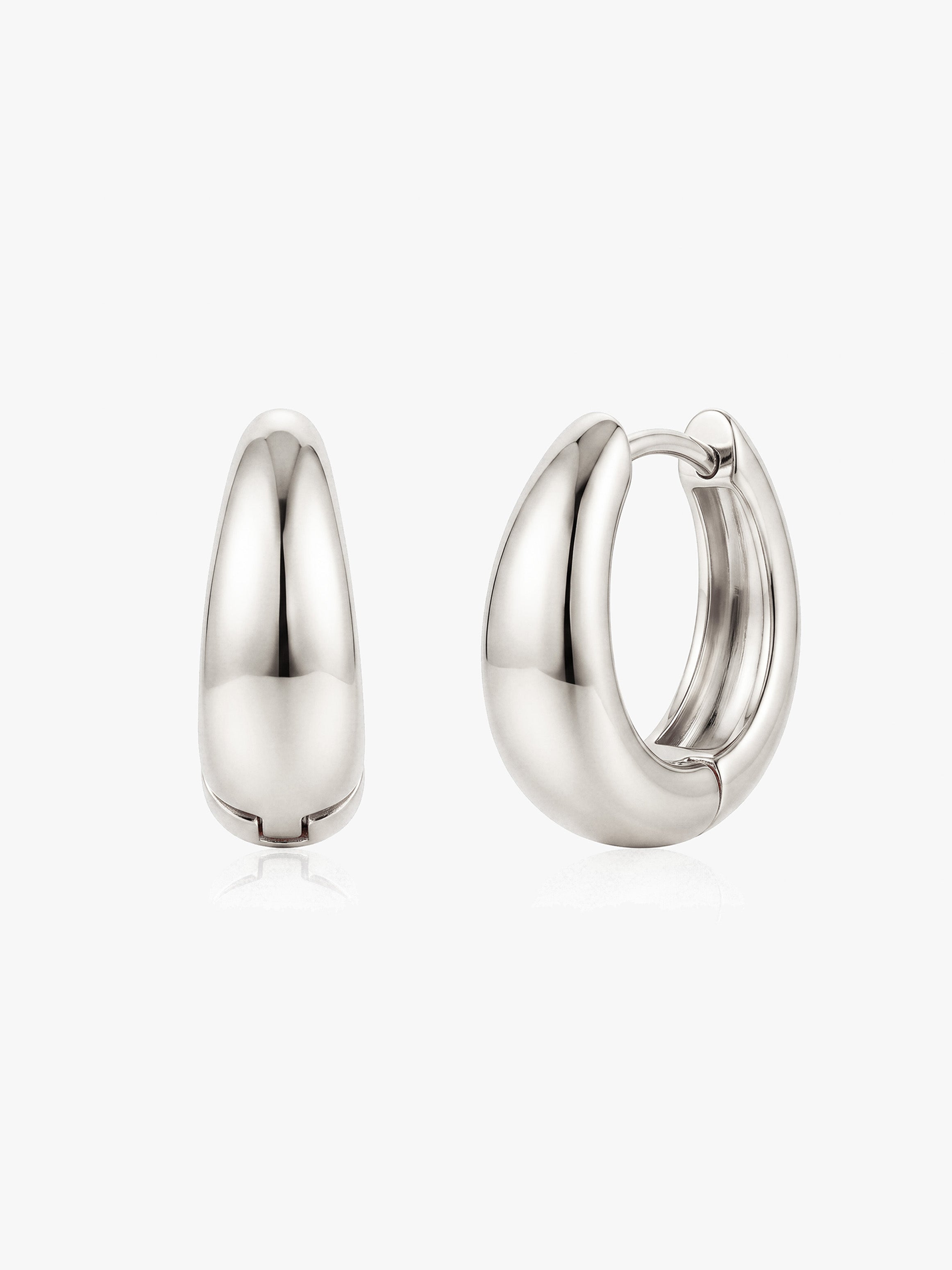 Hinged Huggie Hoop Earrings
