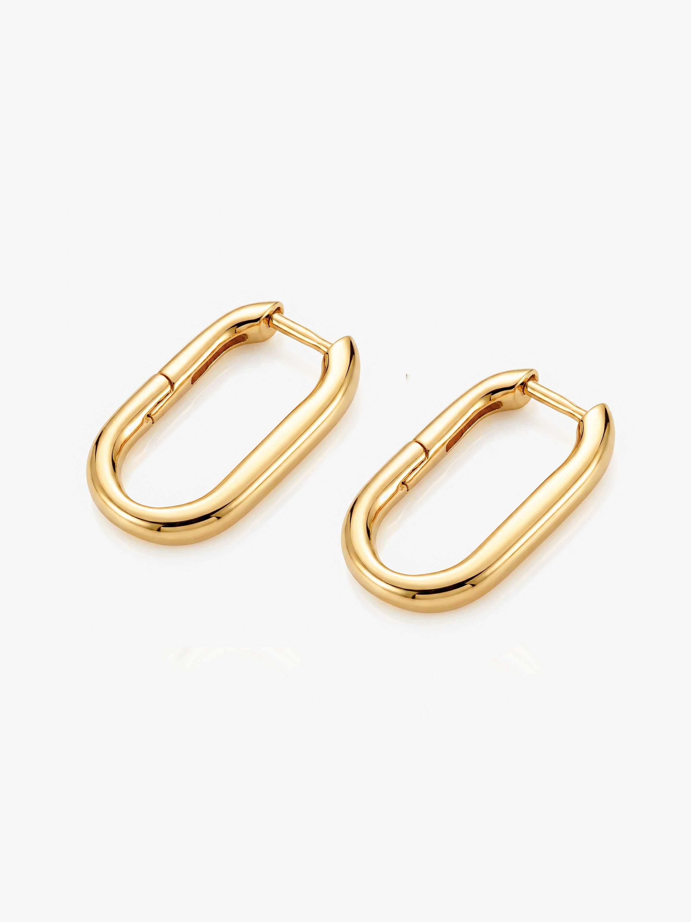 Small Oval Hoop Earrings