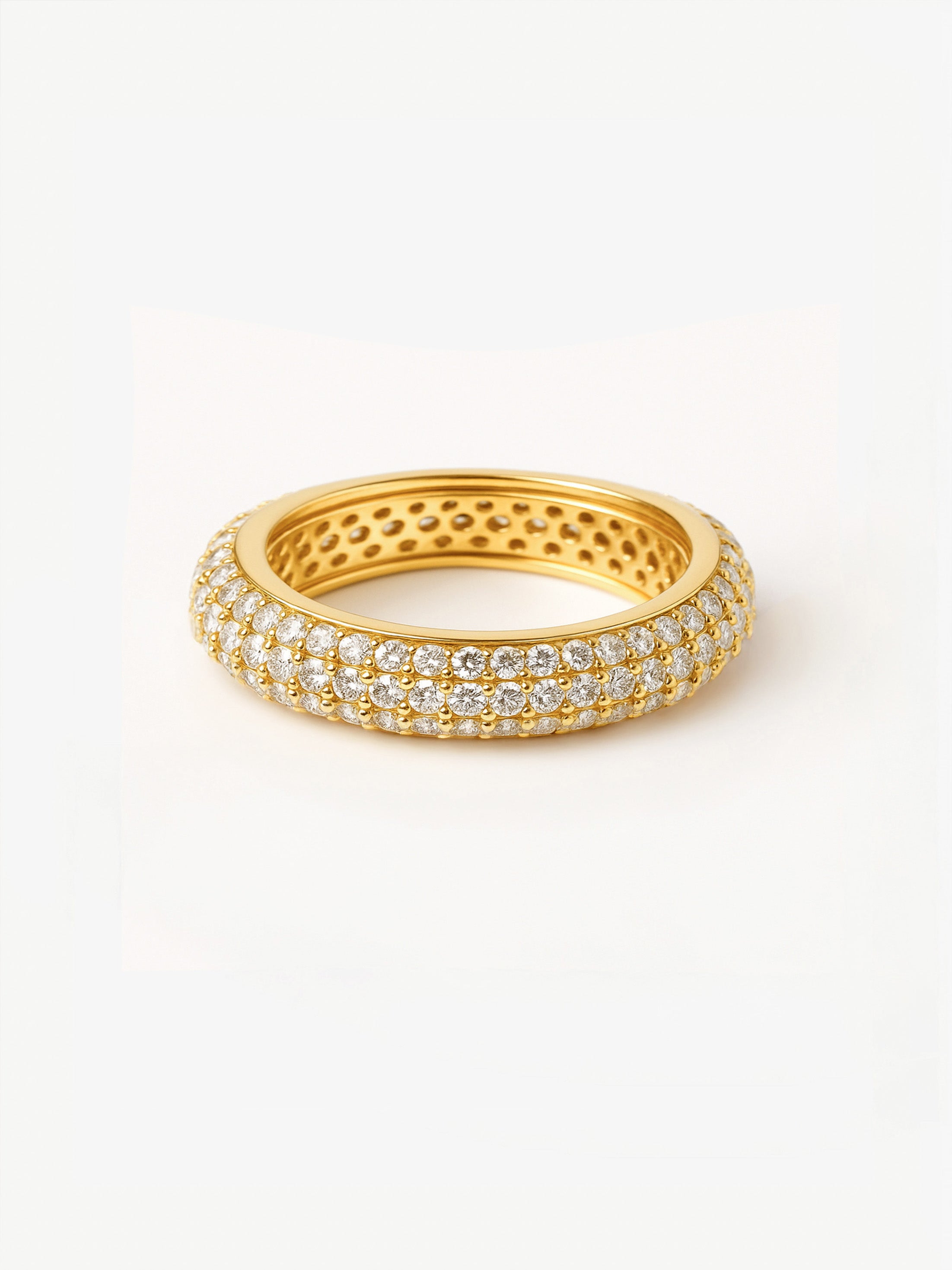 Pave Dome Ring With Sparkling Stones