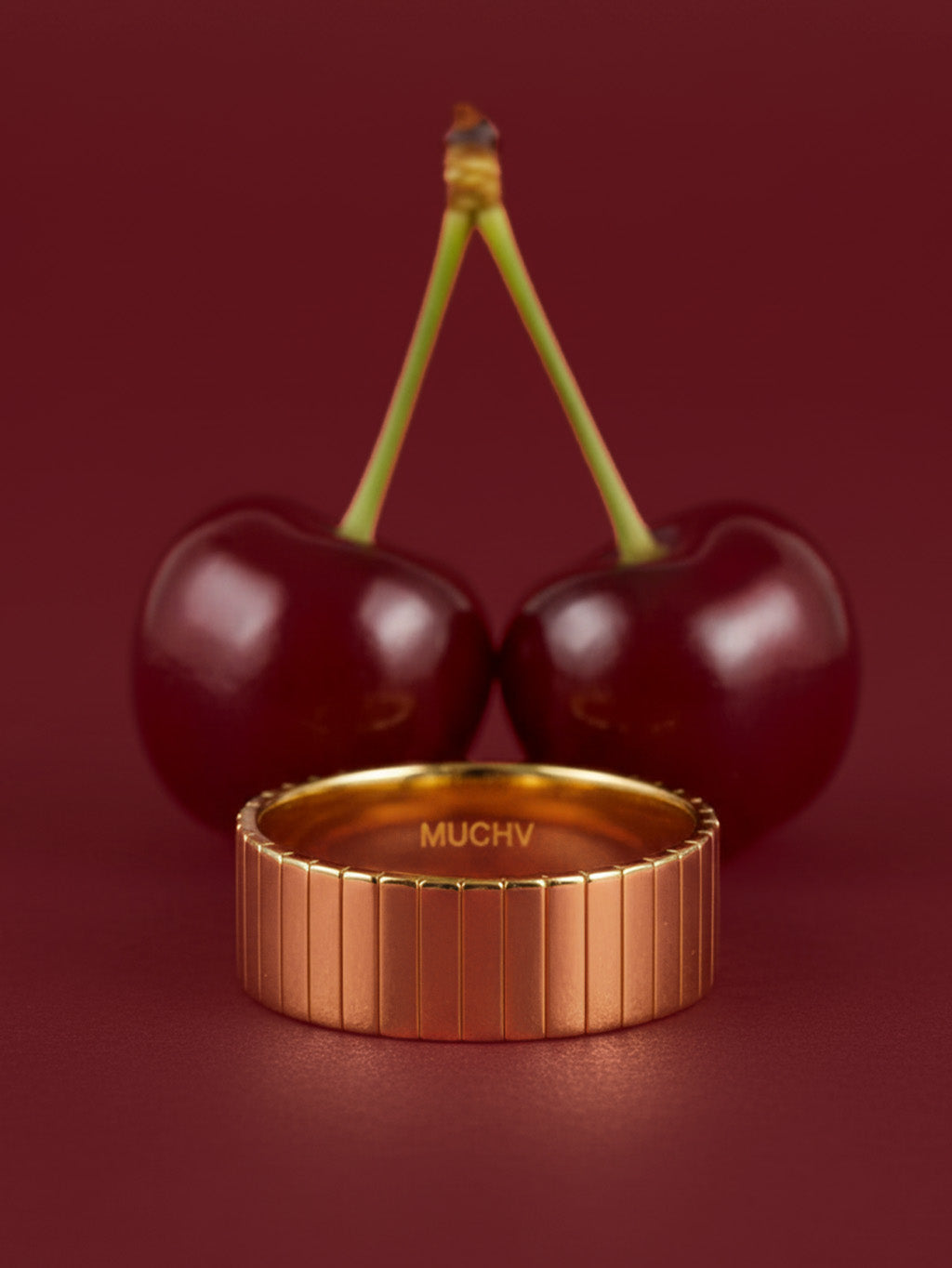 Thick Textured Croissant Ring