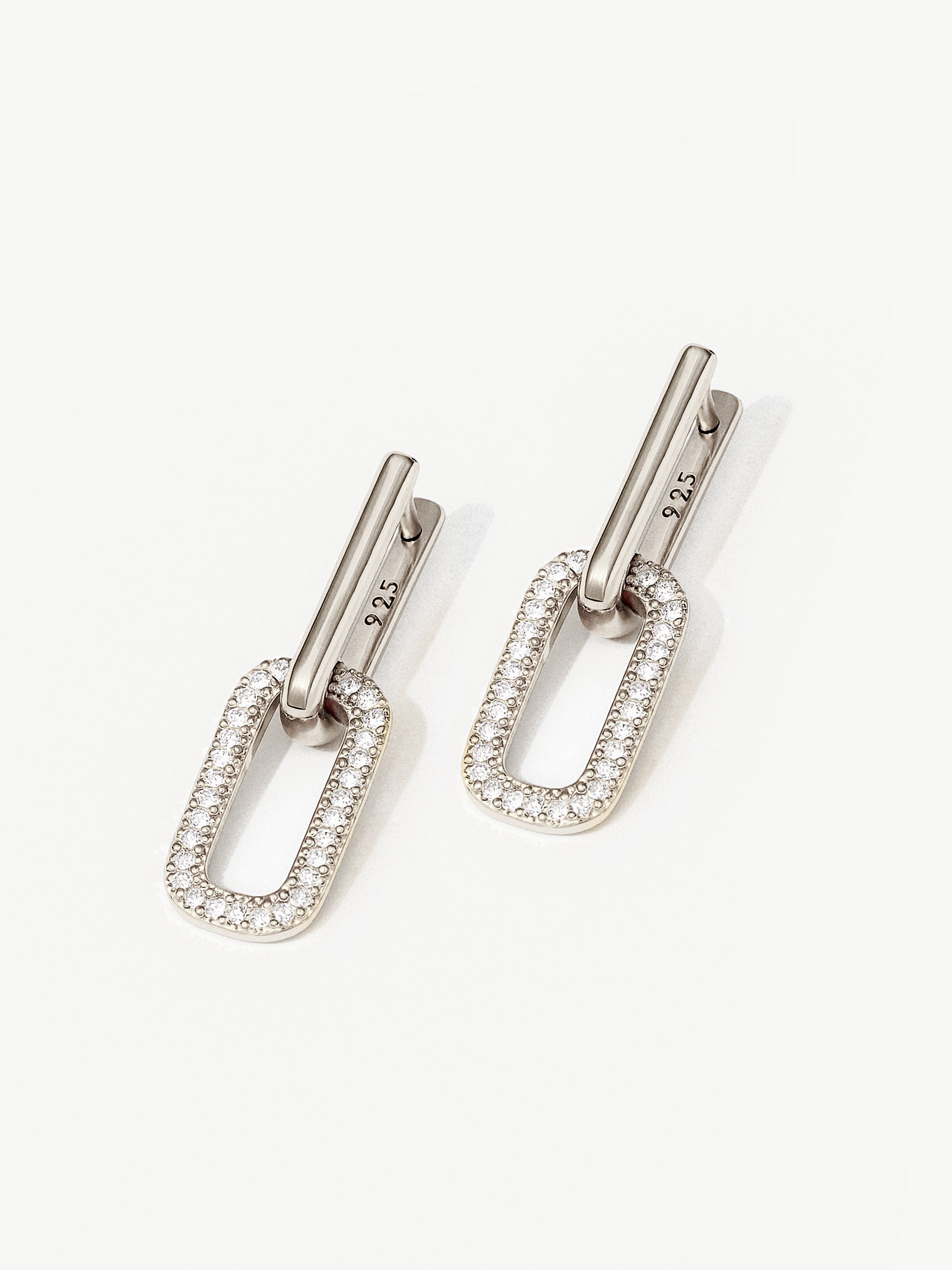 Dangle Hoop Earrings With Removable Charms