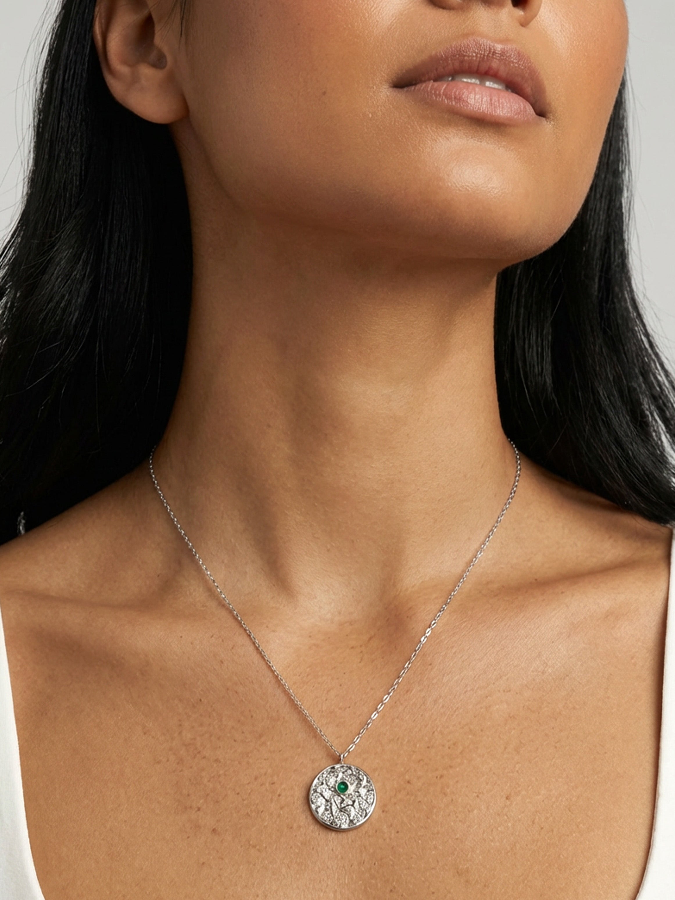 Evil Eye Coin Necklace