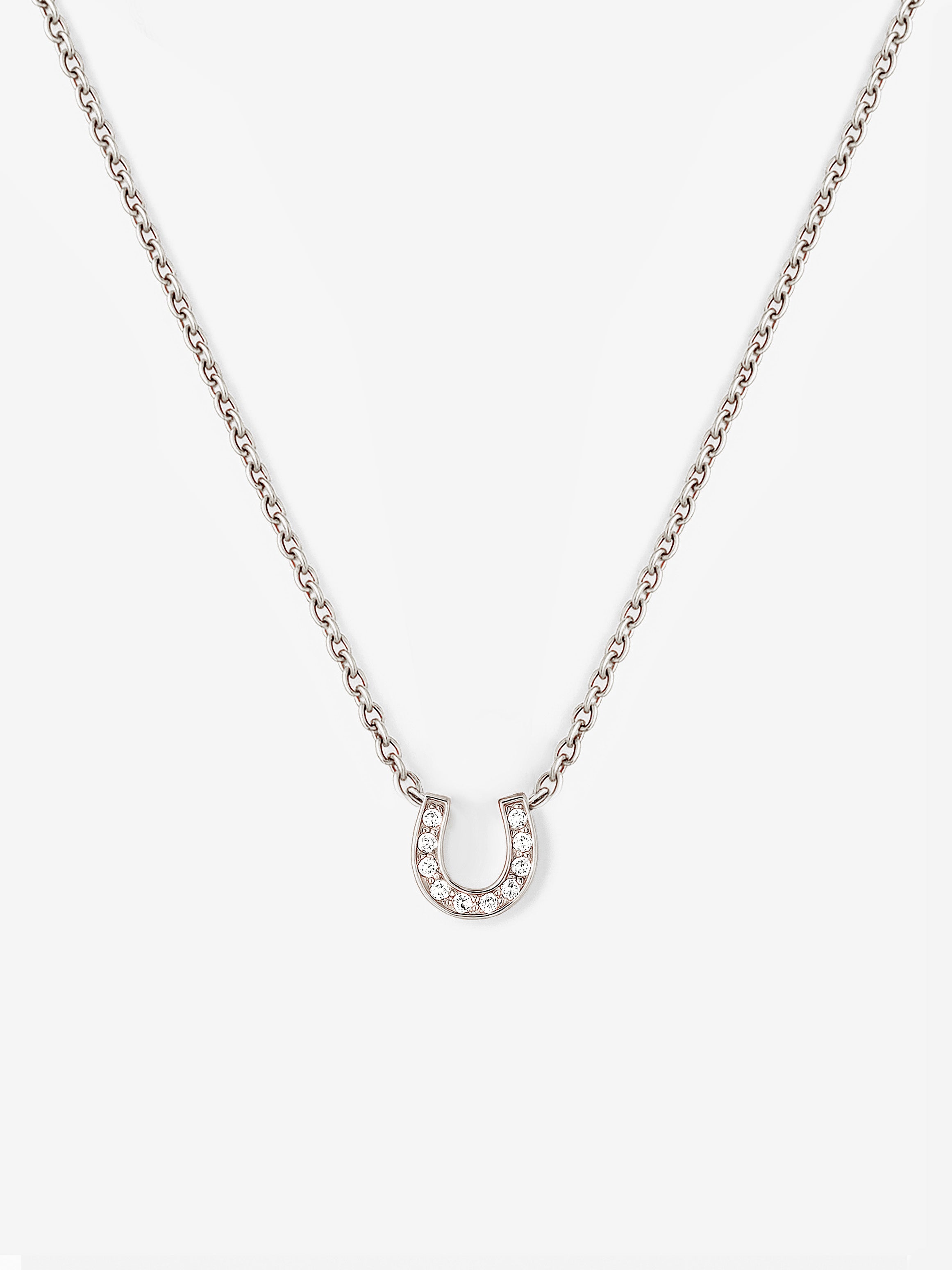 Dainty Horseshoe Pendant Necklace