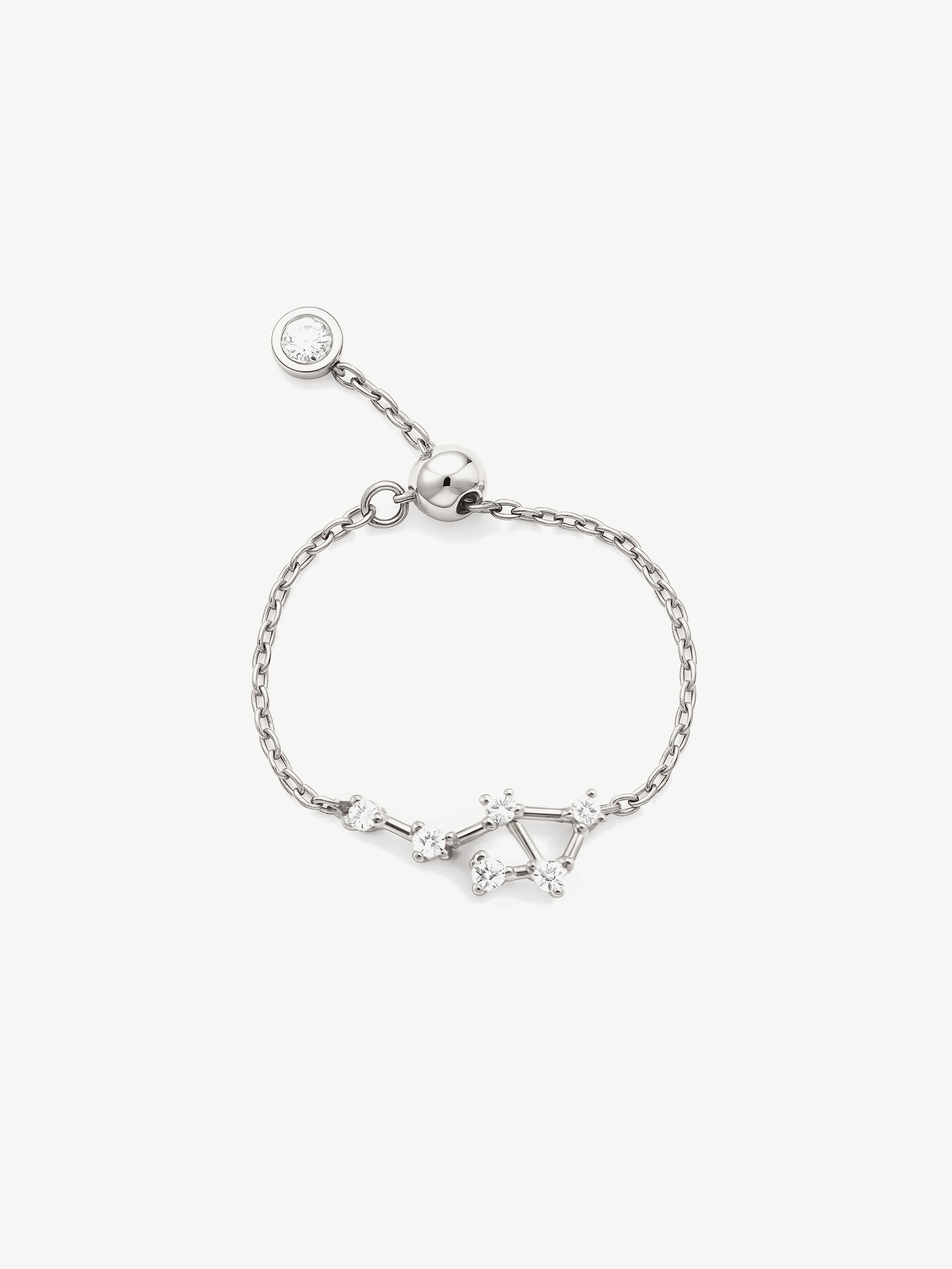 Adjustable Constellation Chain Ring