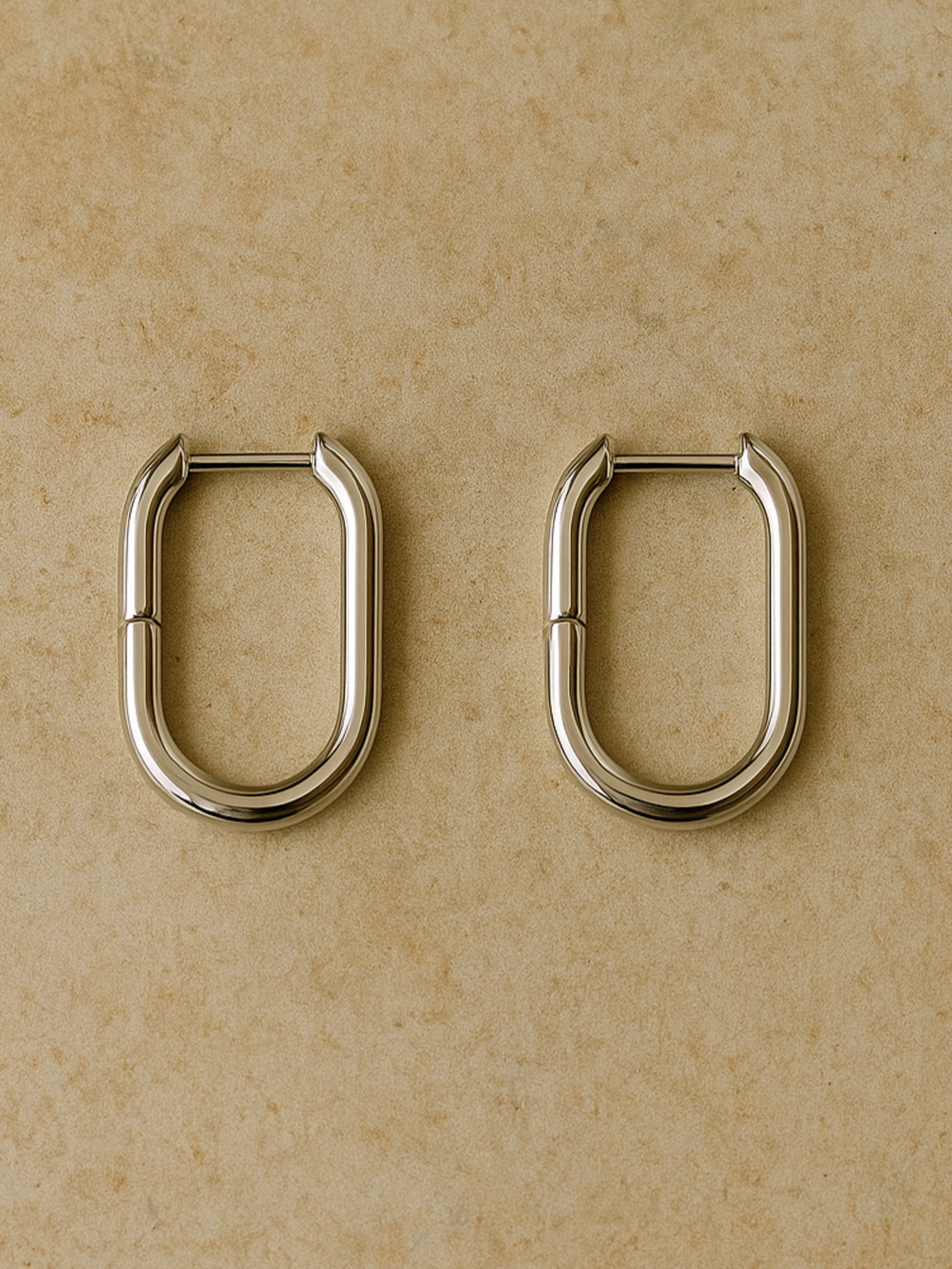 Small Oval Hoop Earrings