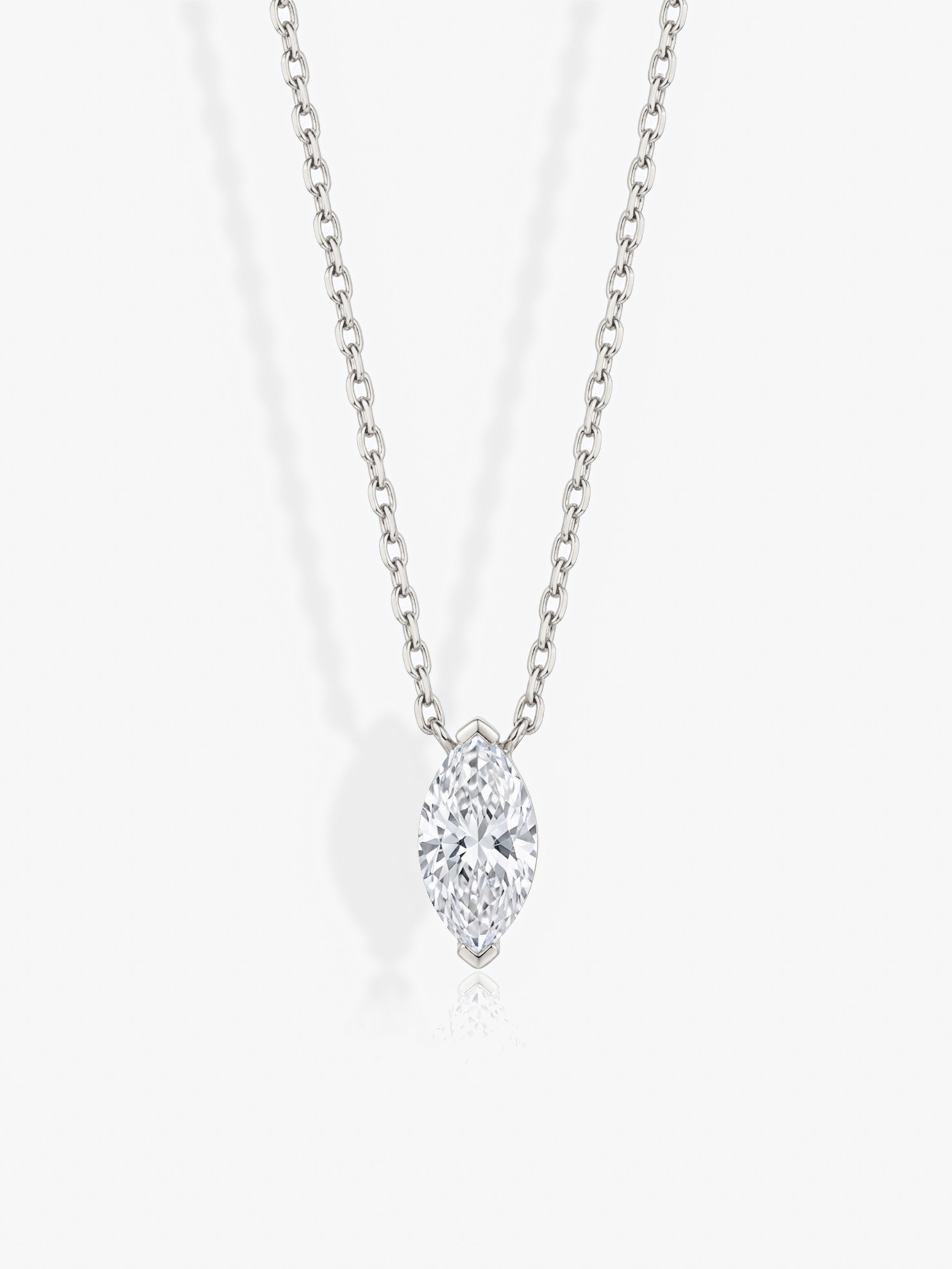 Dainty Marquise Stone Necklace