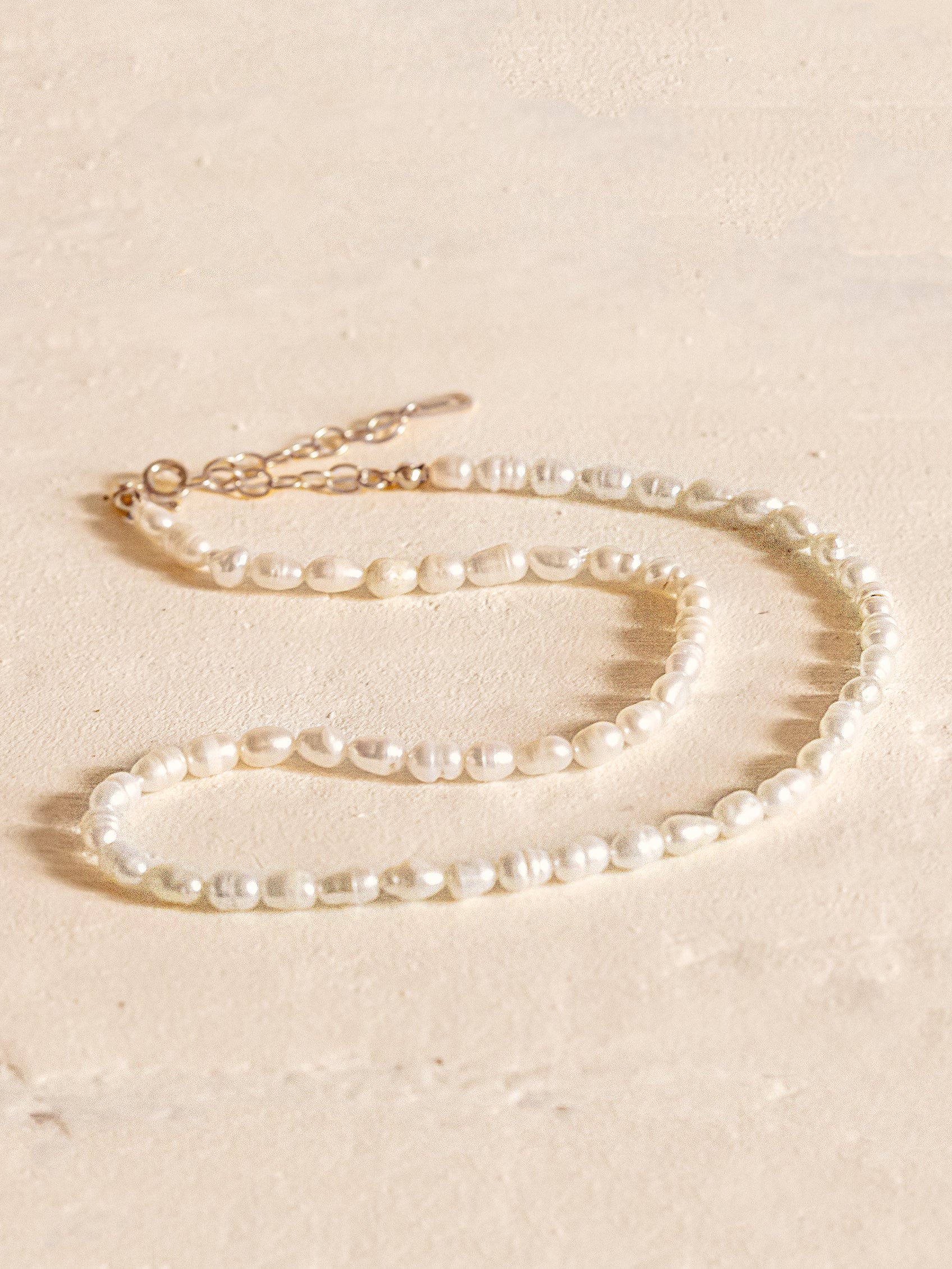 Silver Baroque Pearl Necklace