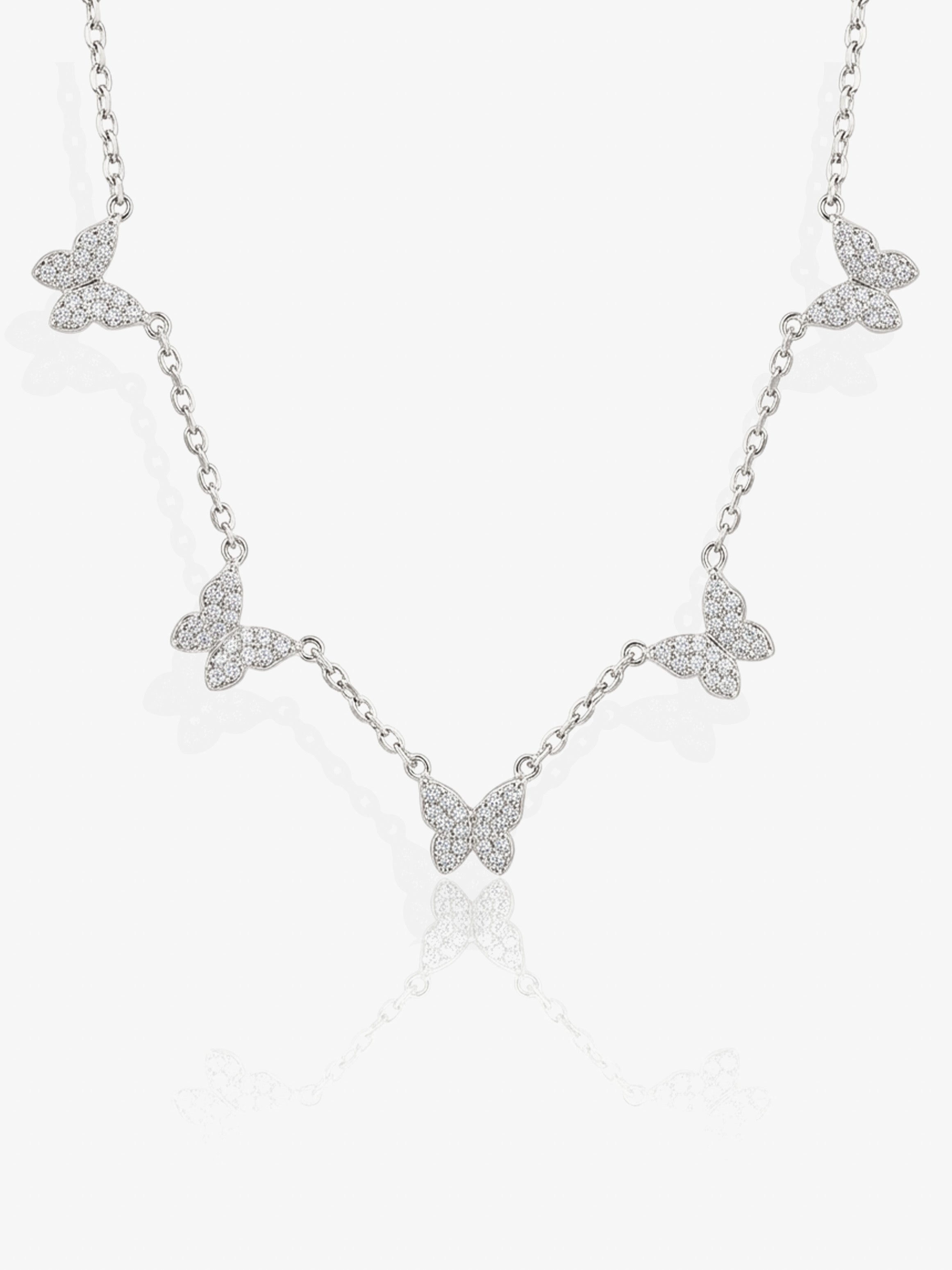Choker With Five Butterfly Charms