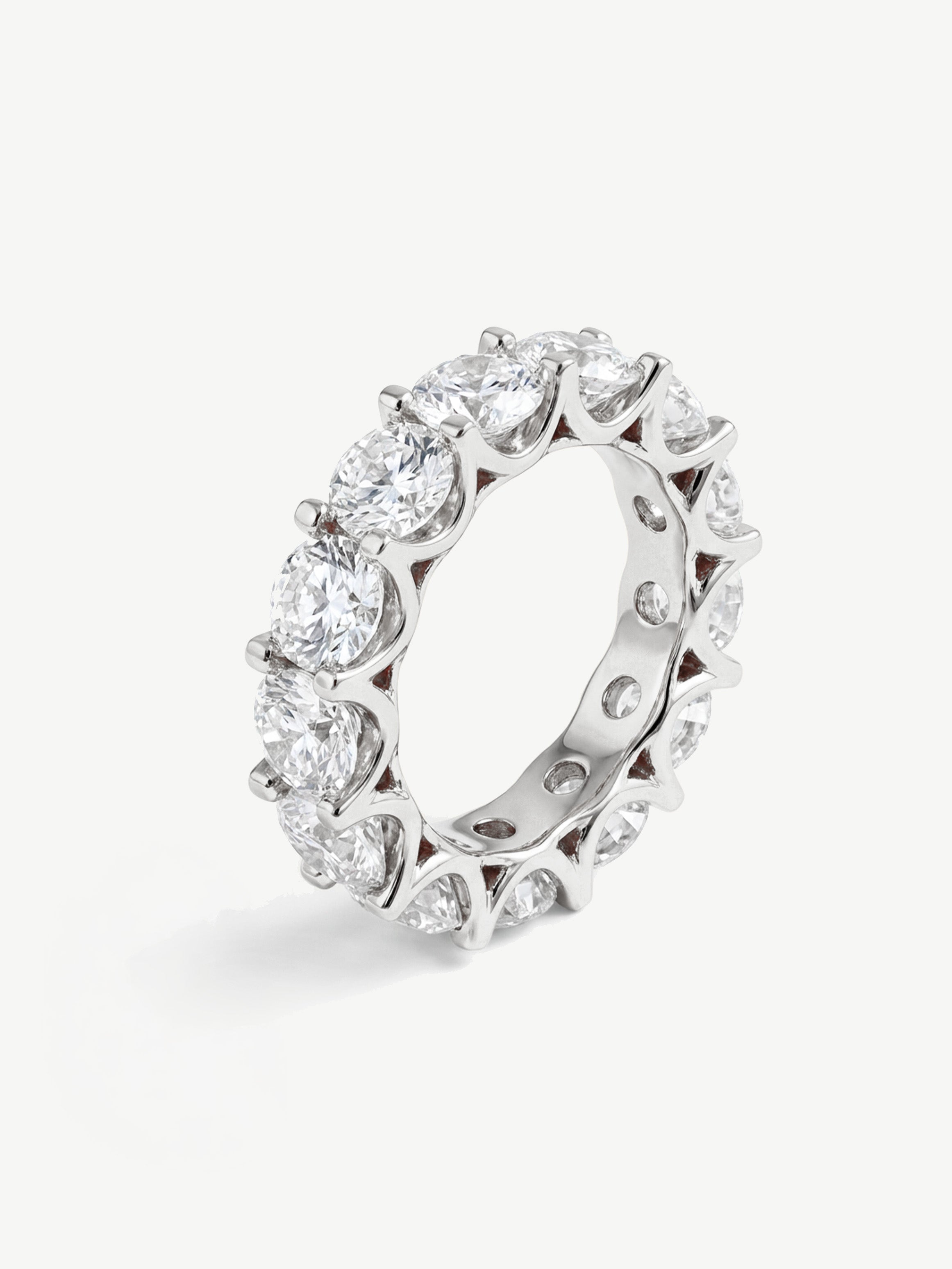 Thick Stacking Ring With Large Round Stones