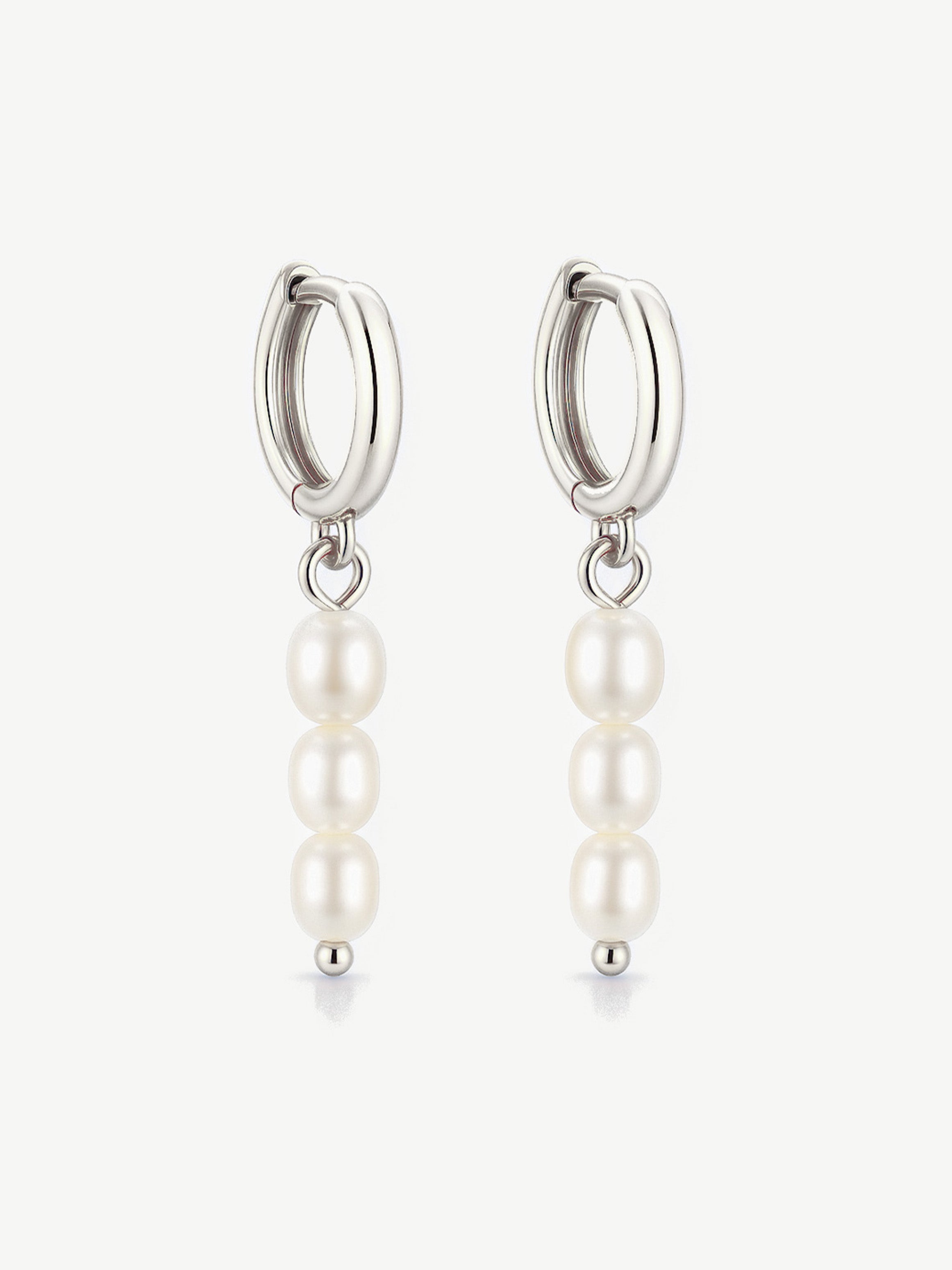 Tiny Baroque Pearl Huggie Hoop Earrings