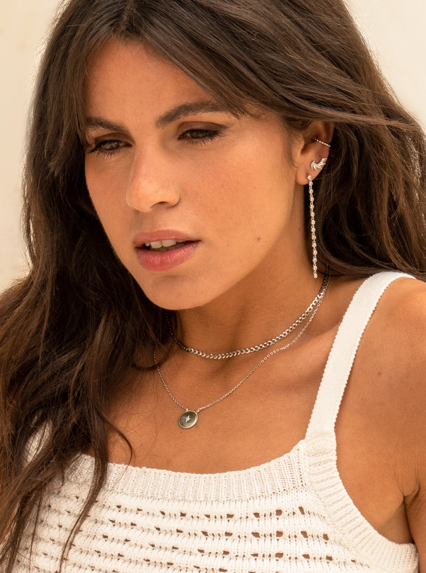 Cluster Stud Earrings - Marquise Crown