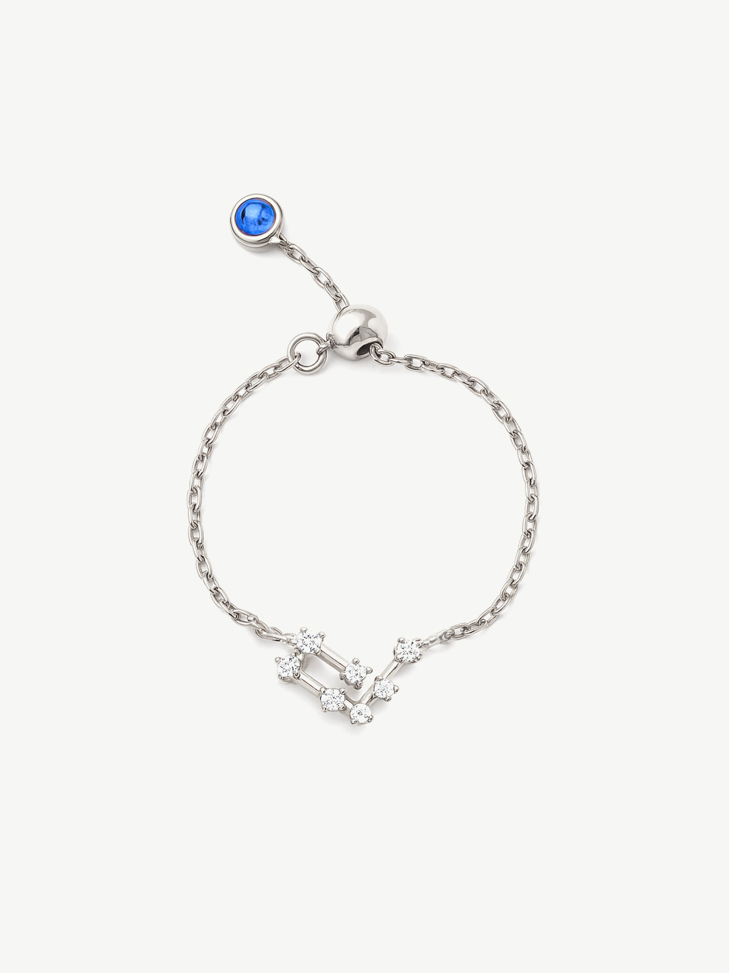 Adjustable Constellation Chain Ring