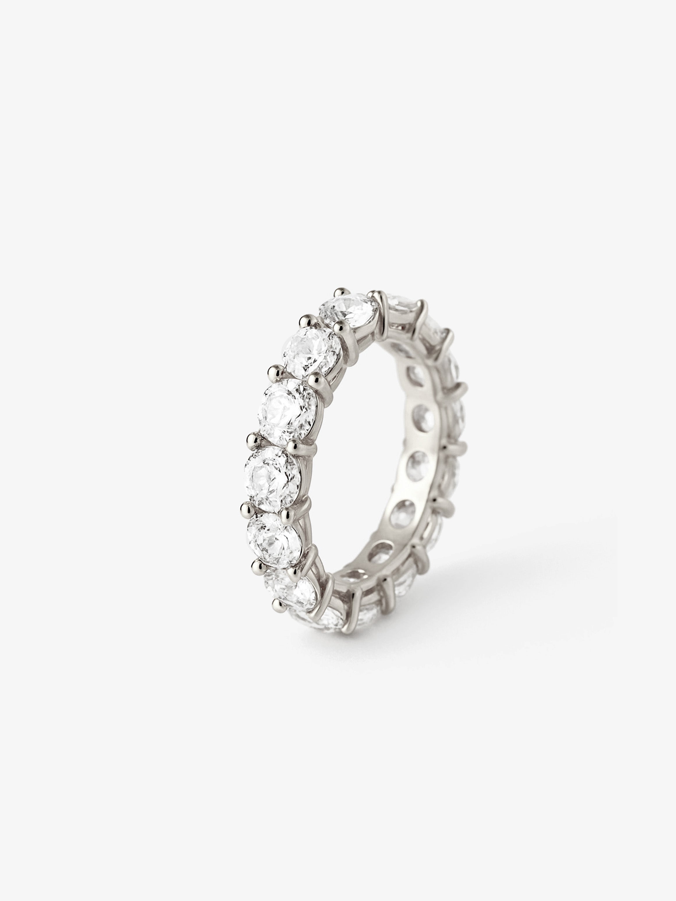 Thick Stacking Ring With Large Round Stones