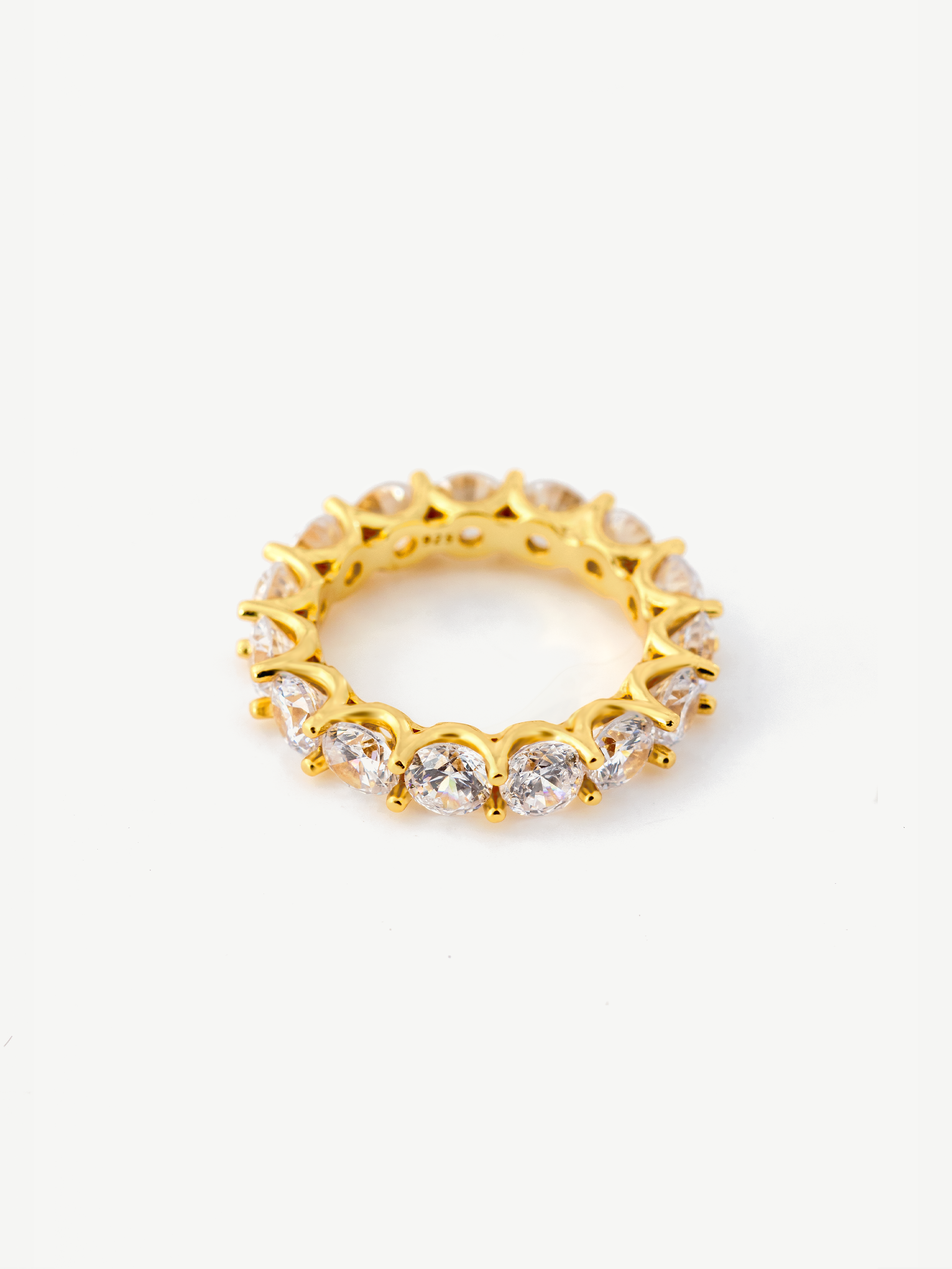 Thick Stacking Ring With Large Round Stones