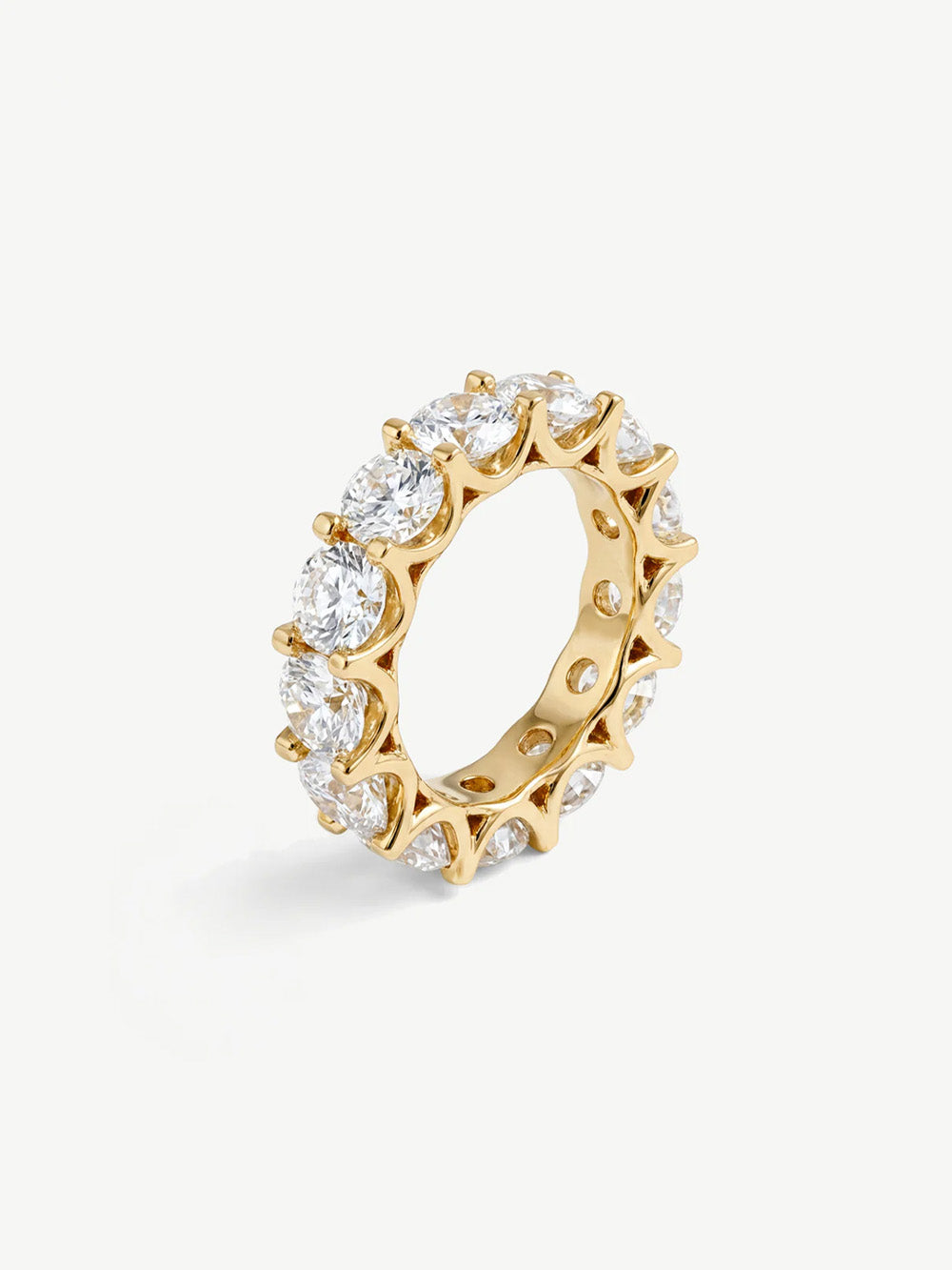 Thick Stacking Ring With Large Round Stones