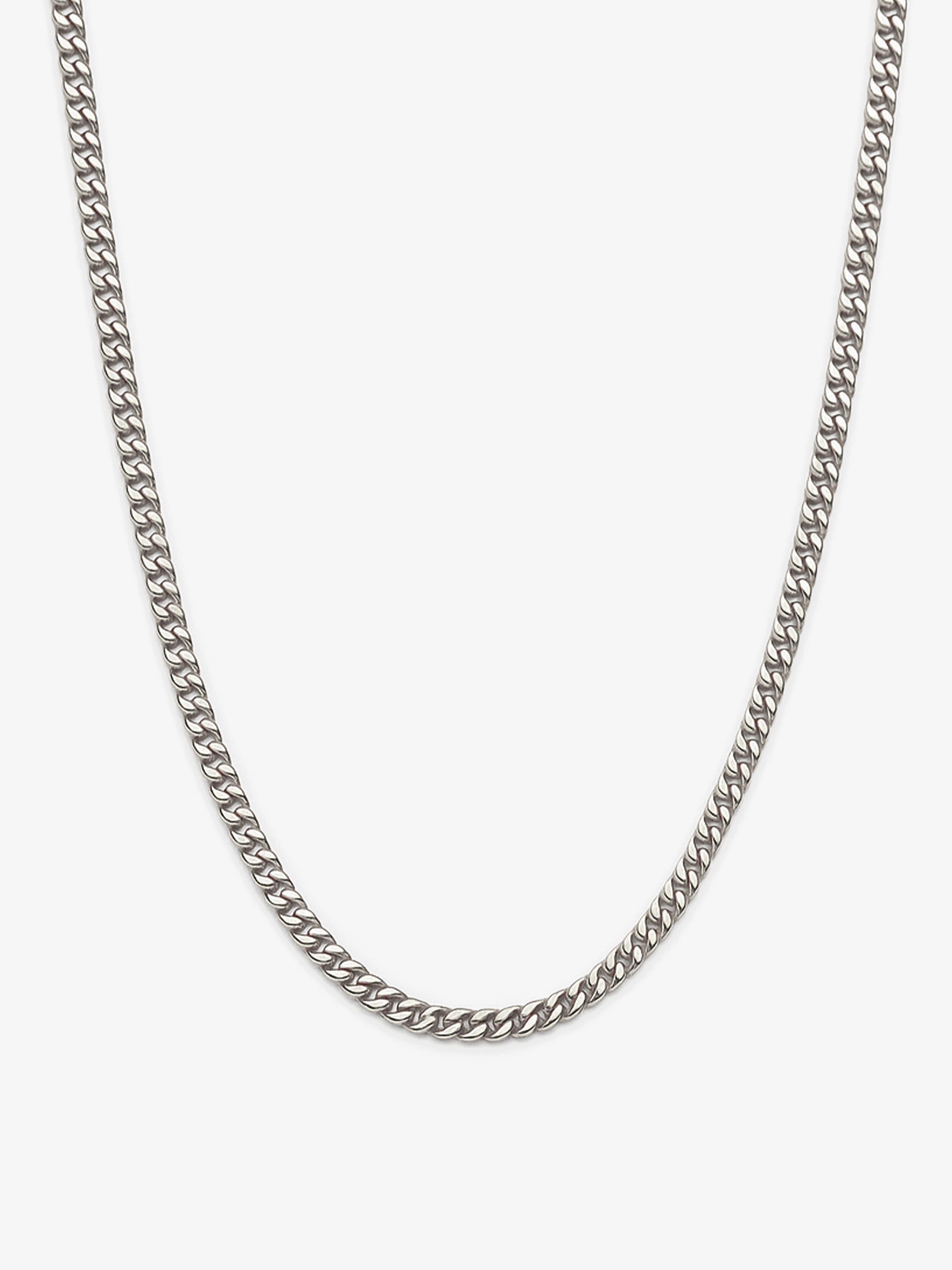 1mm Thin Curb Chain Necklace - Unisex