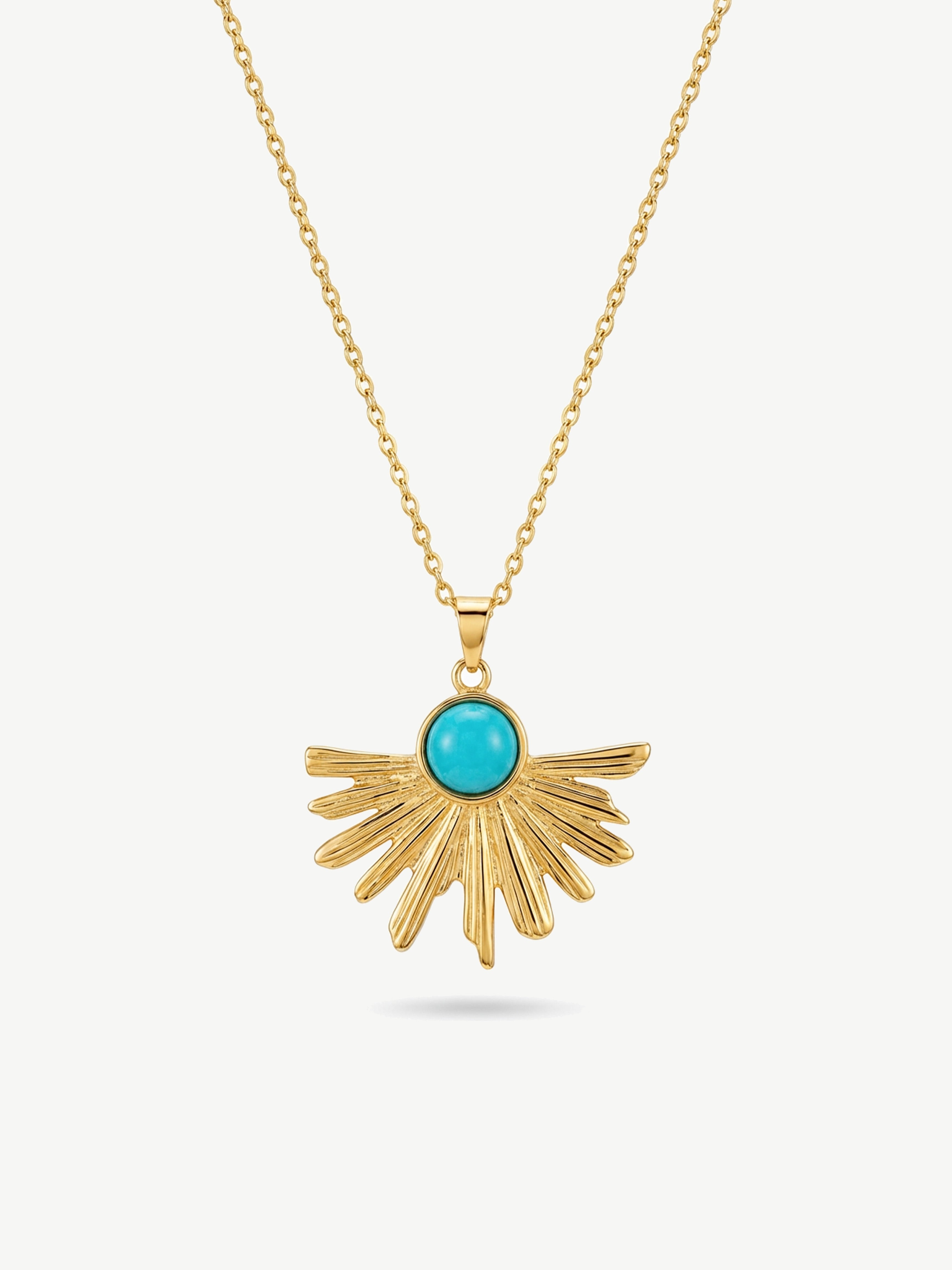 Turquoise Sunburst Necklace