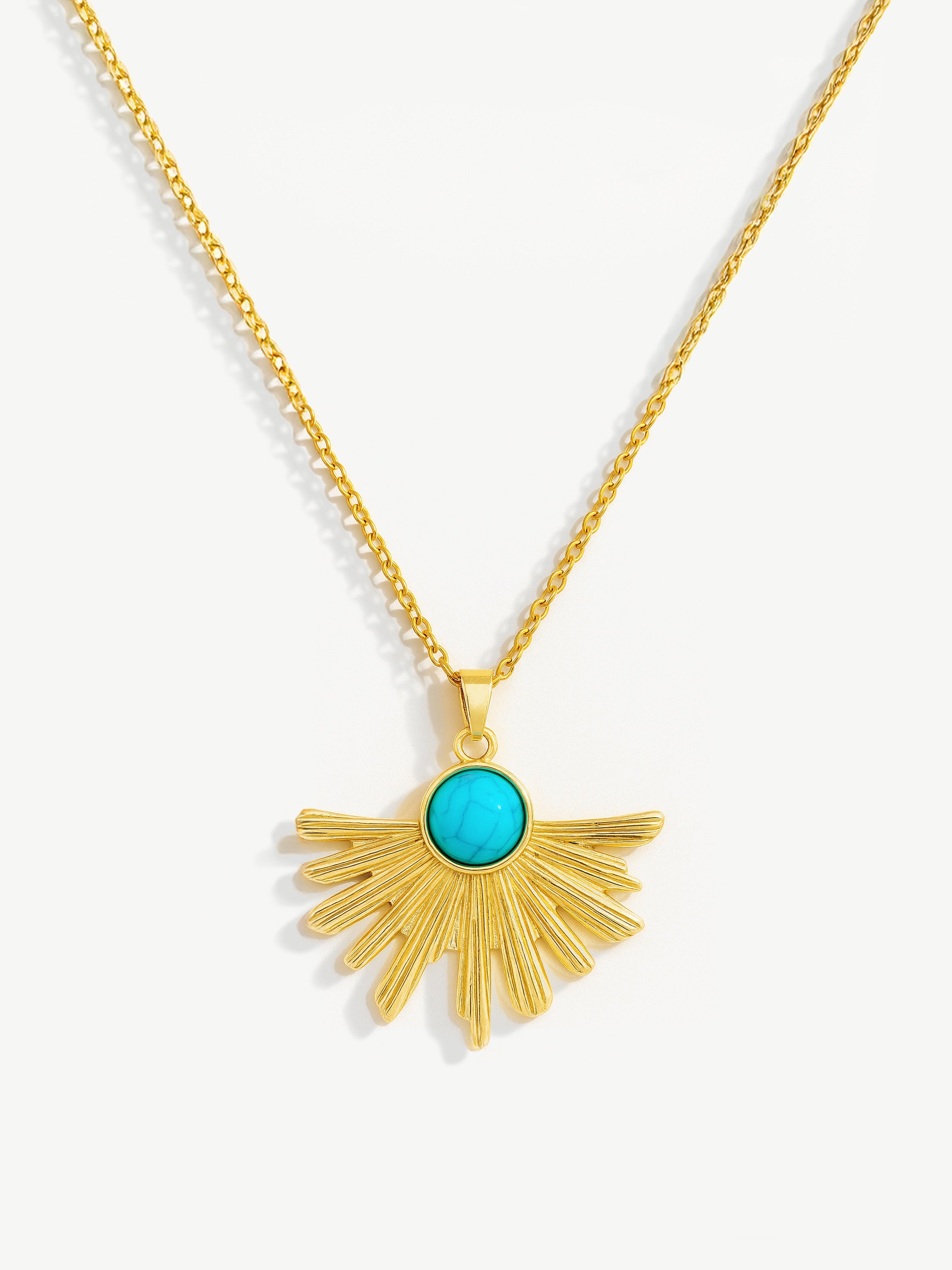 Turquoise Sunburst Necklace