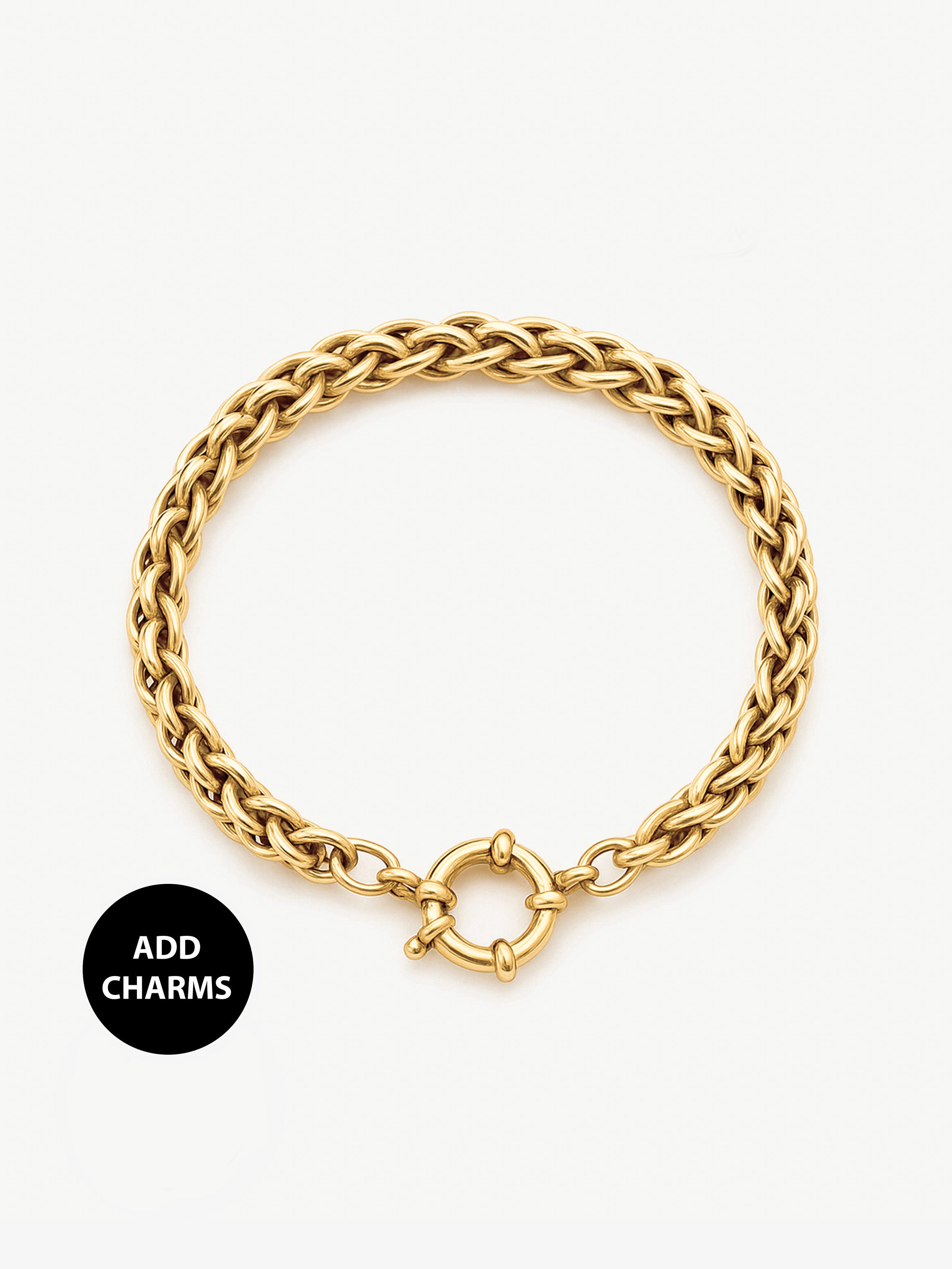 Twisted Chain Bracelet For Charms