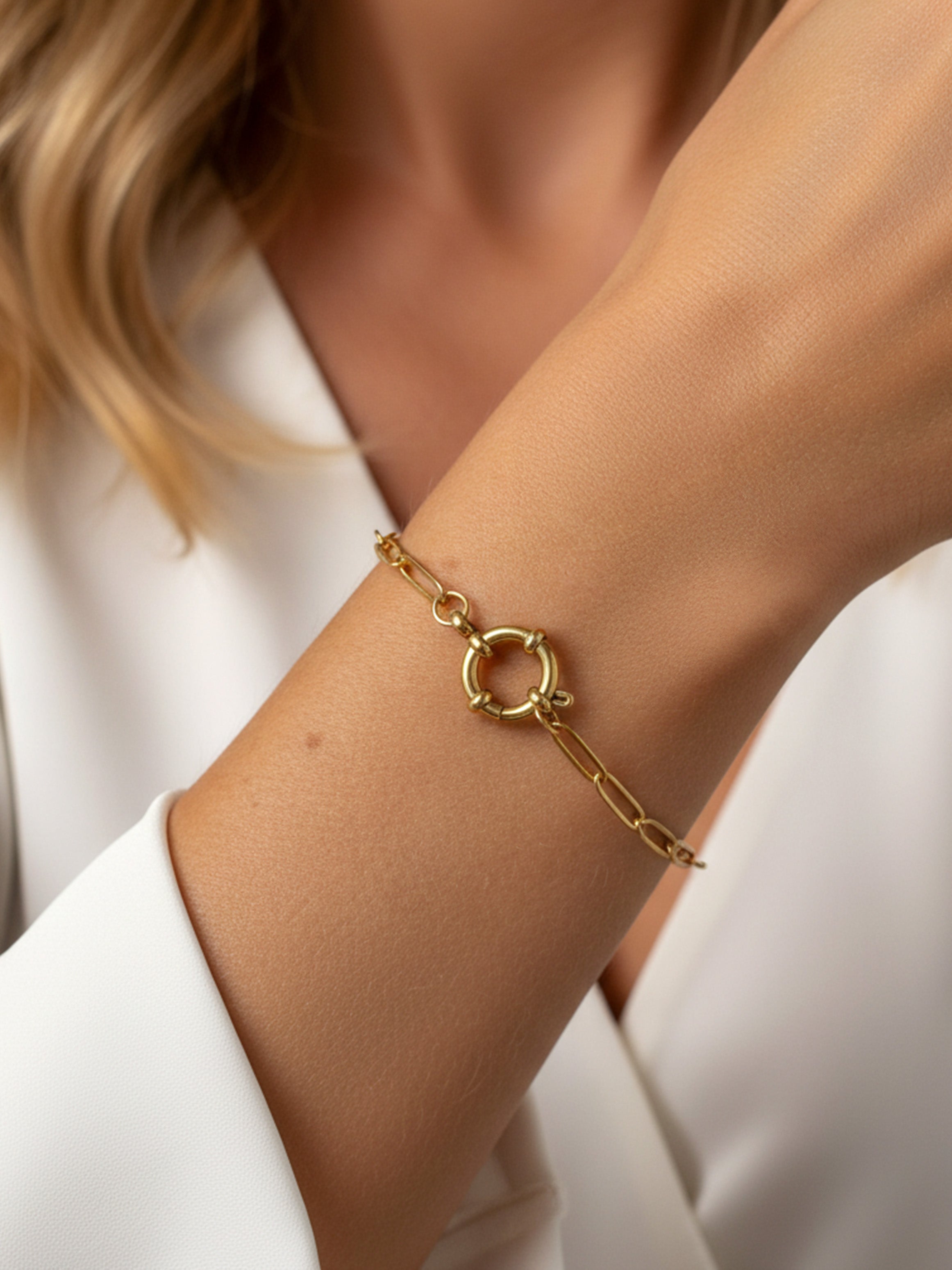 Link Chain Bracelet For Charms