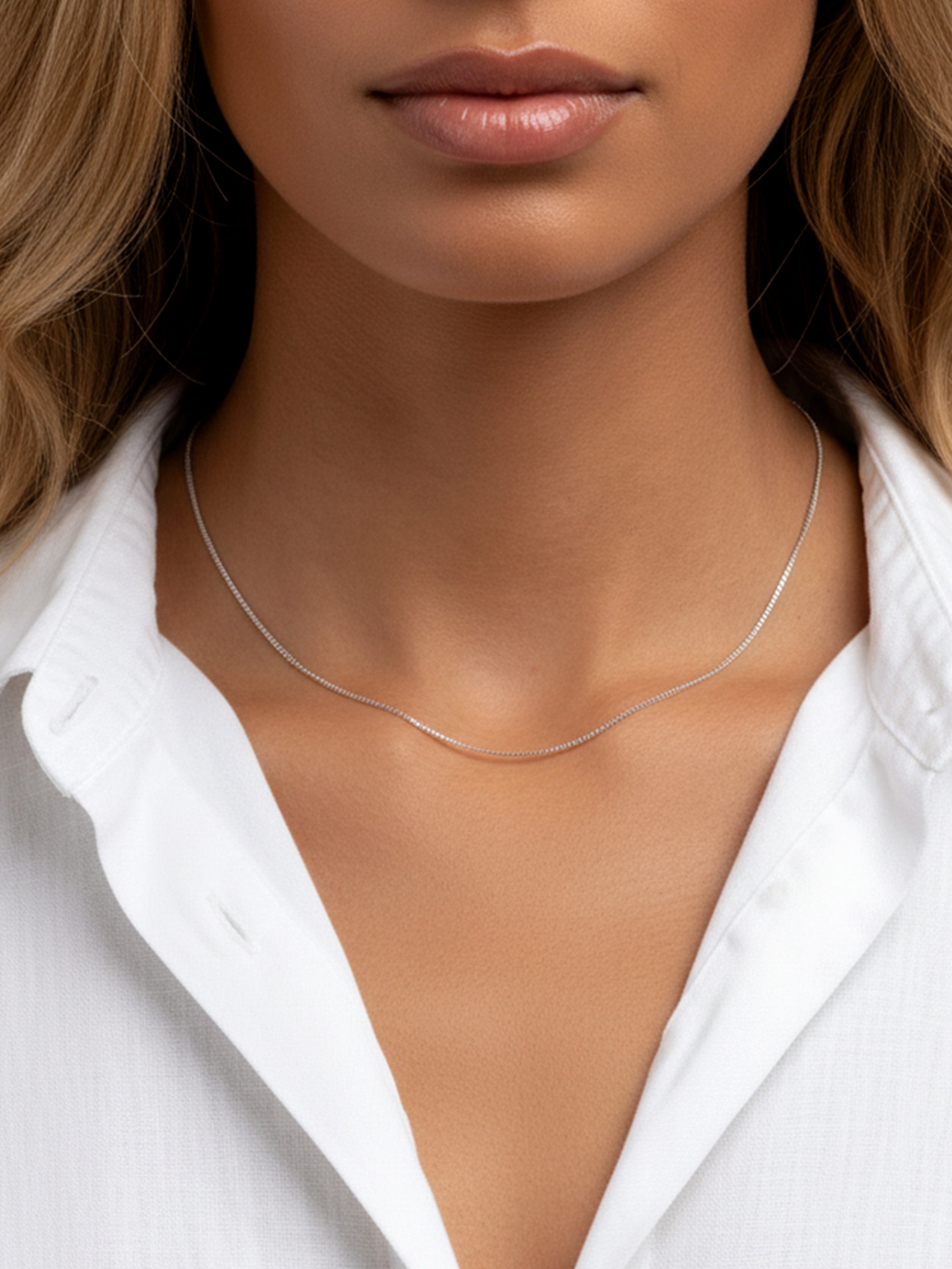 Fine Sterling Silver Chain Necklace