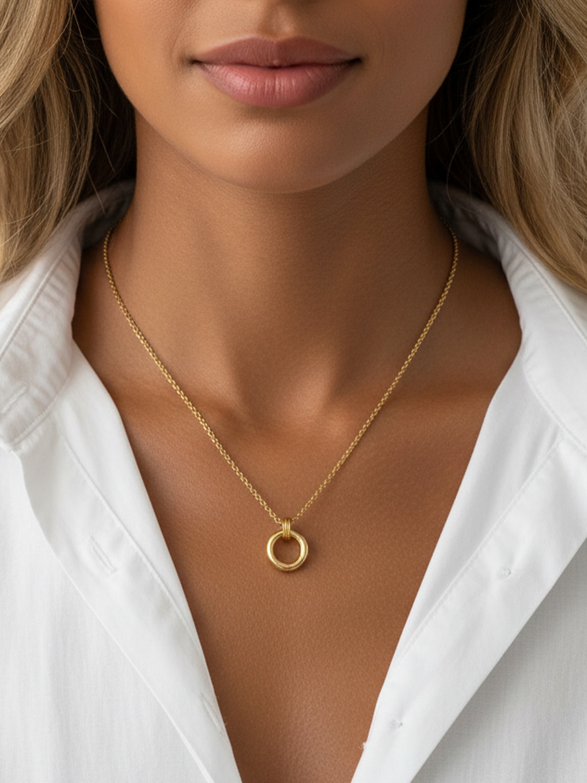 Rolo Chain For Charms (Small O-Clasp Pendant)