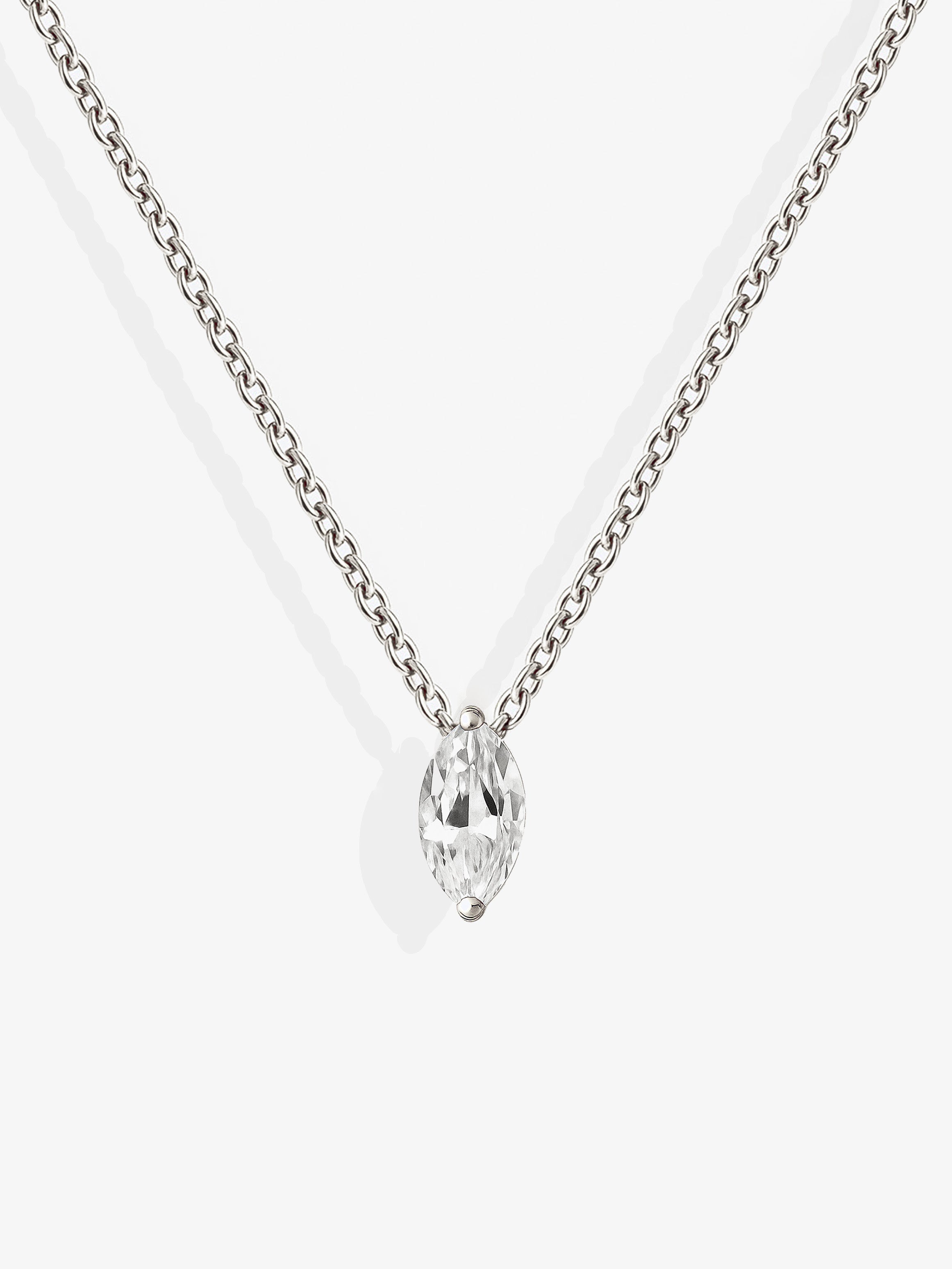 Dainty Marquise Stone Necklace