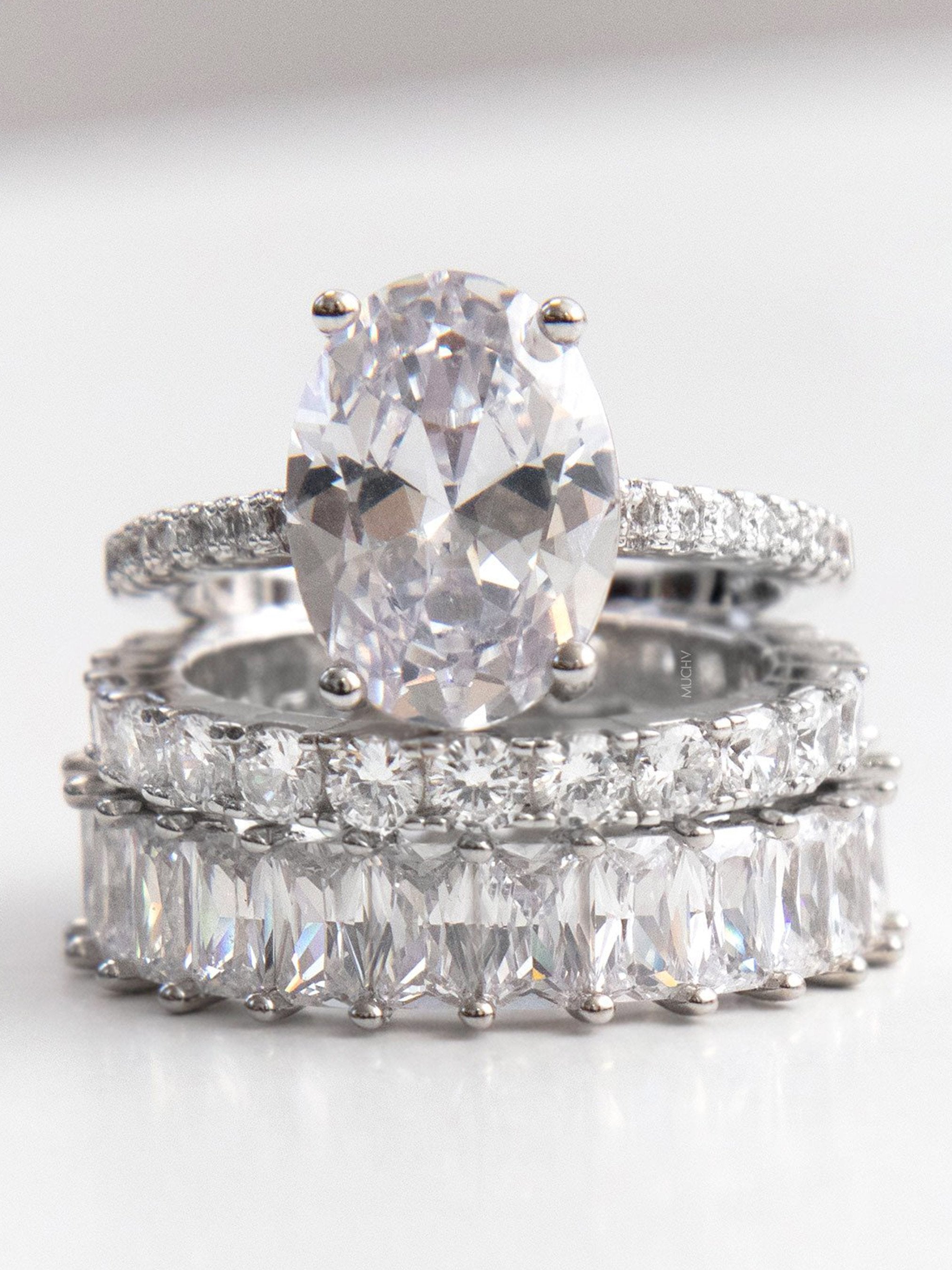 Silver Thin Stacking Ring (925 Sterling Silver) - Muchv Jewellery