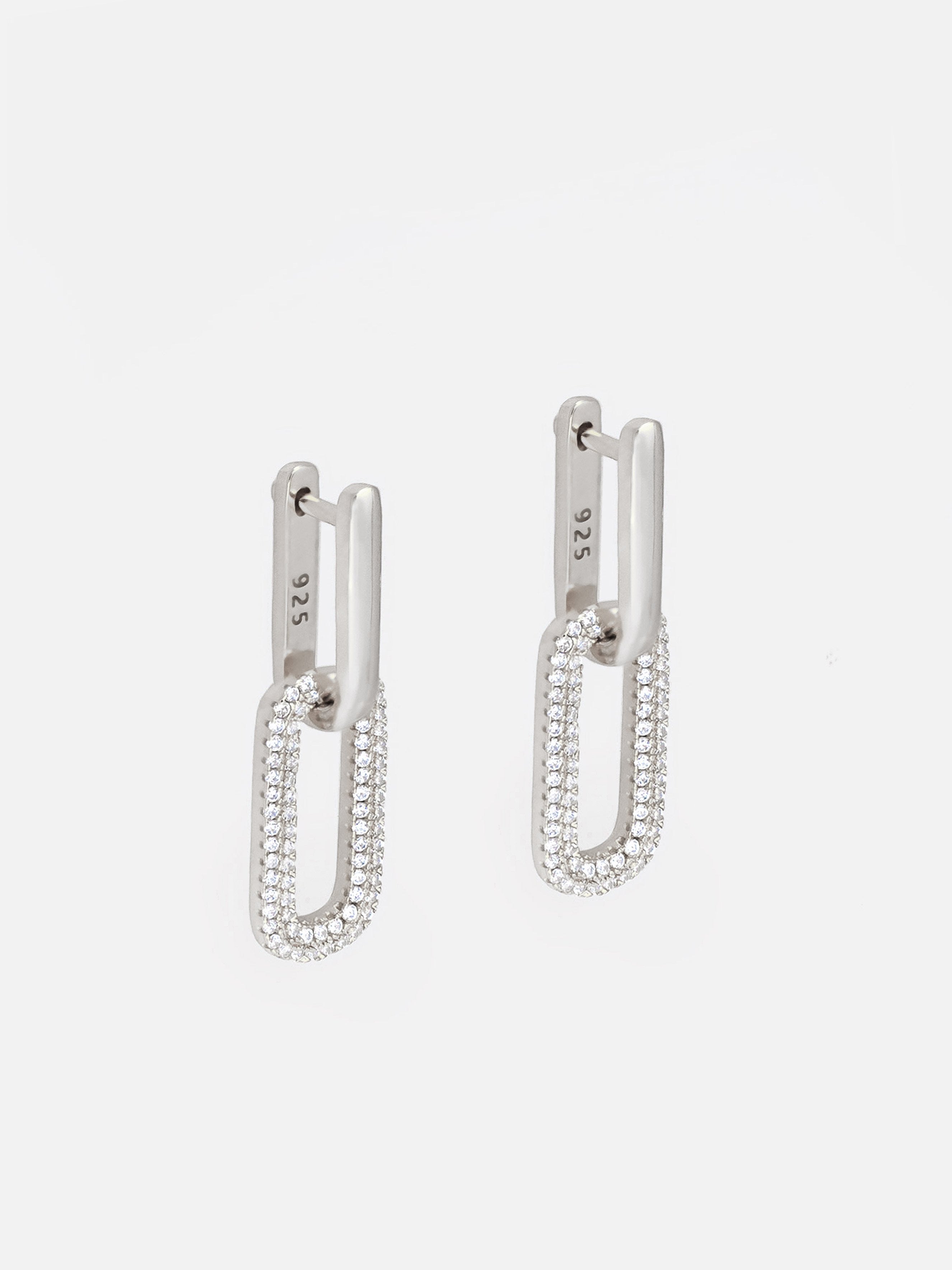Chain Link Earrings - Silver & Gold | Muchv
