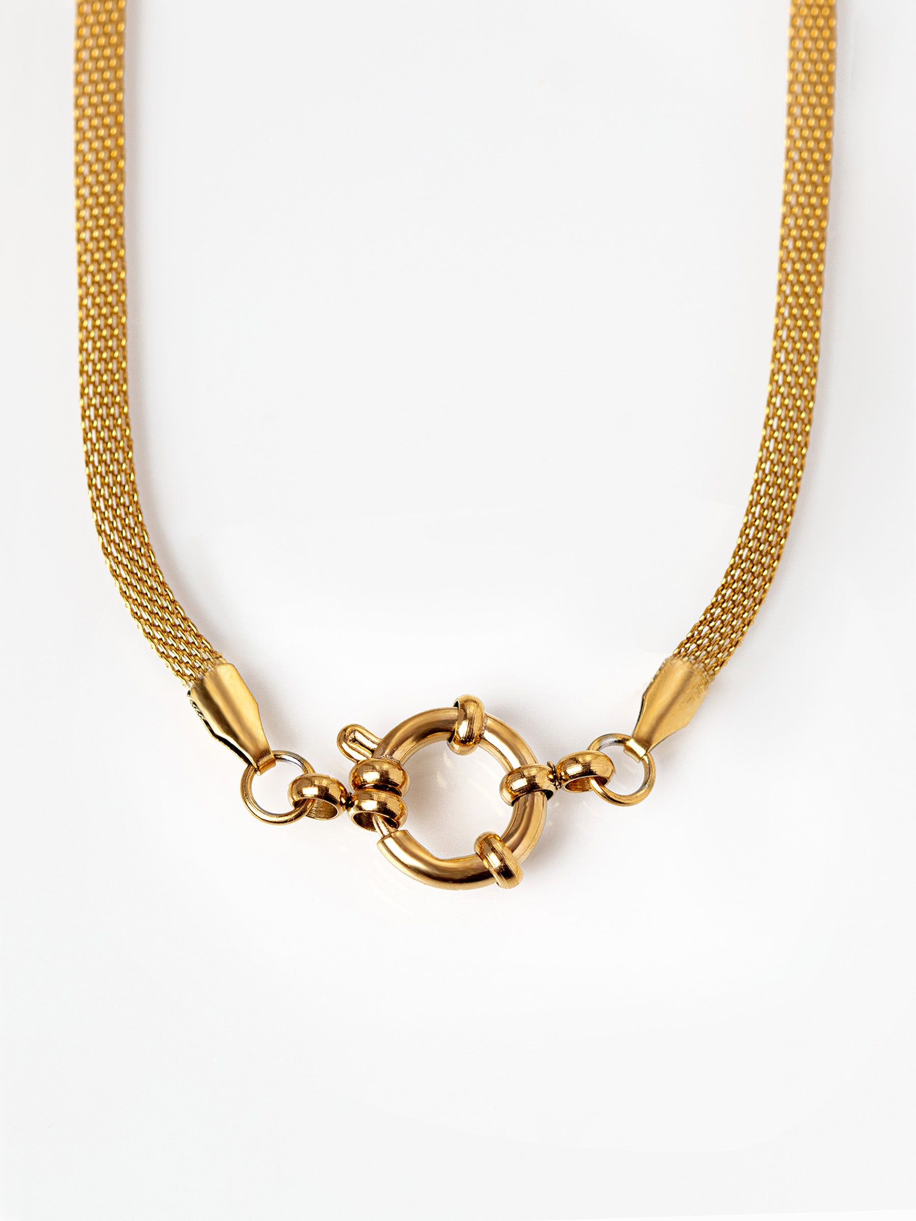 Gold Braided Bishmark Chain For Charms - 45cm