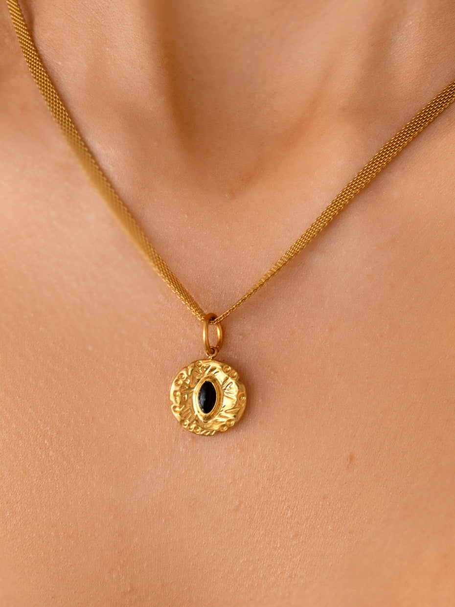 Gold Braided Bishmark Chain Necklace