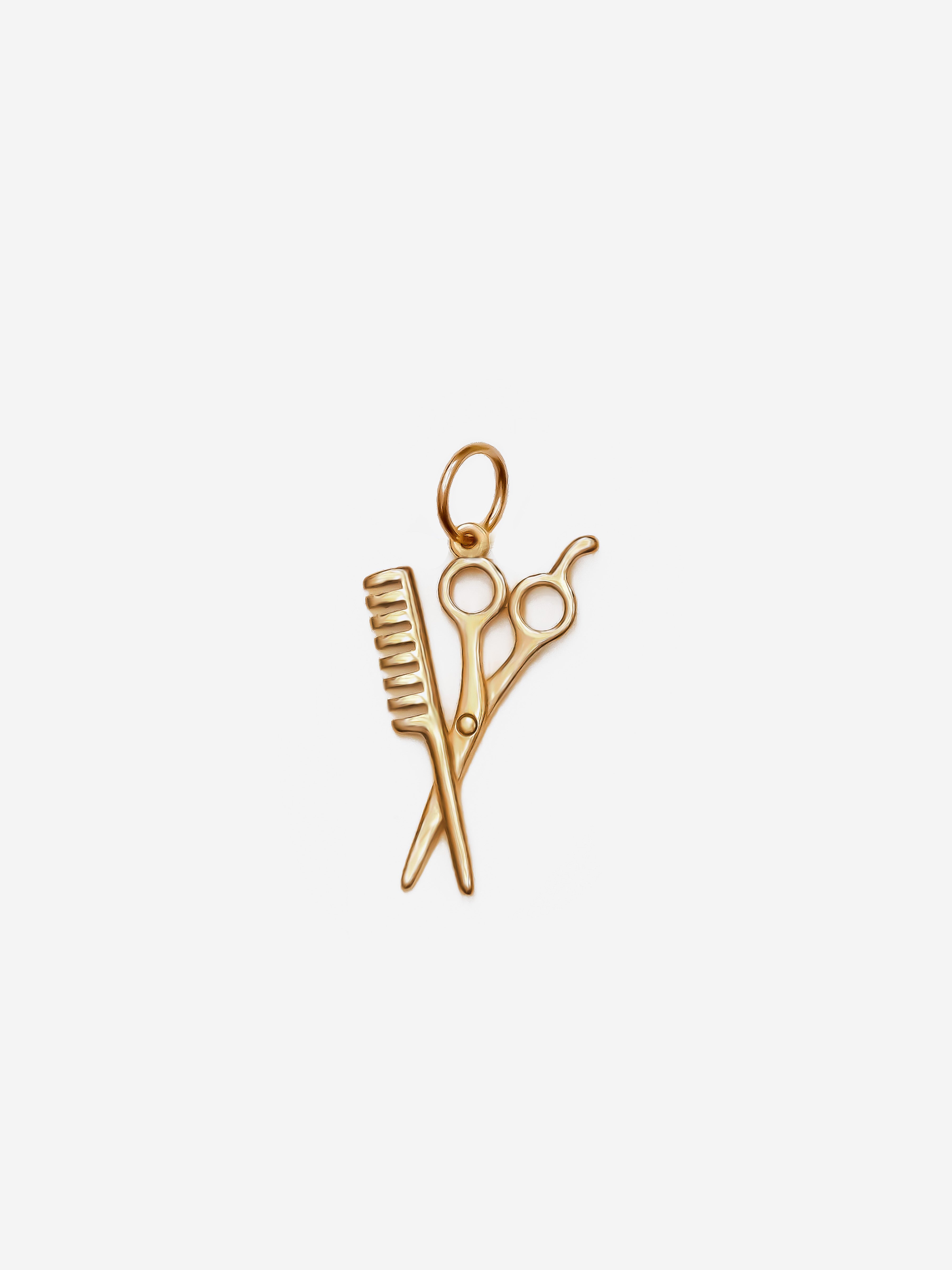 Hairdresser Scissors & Comb Charm