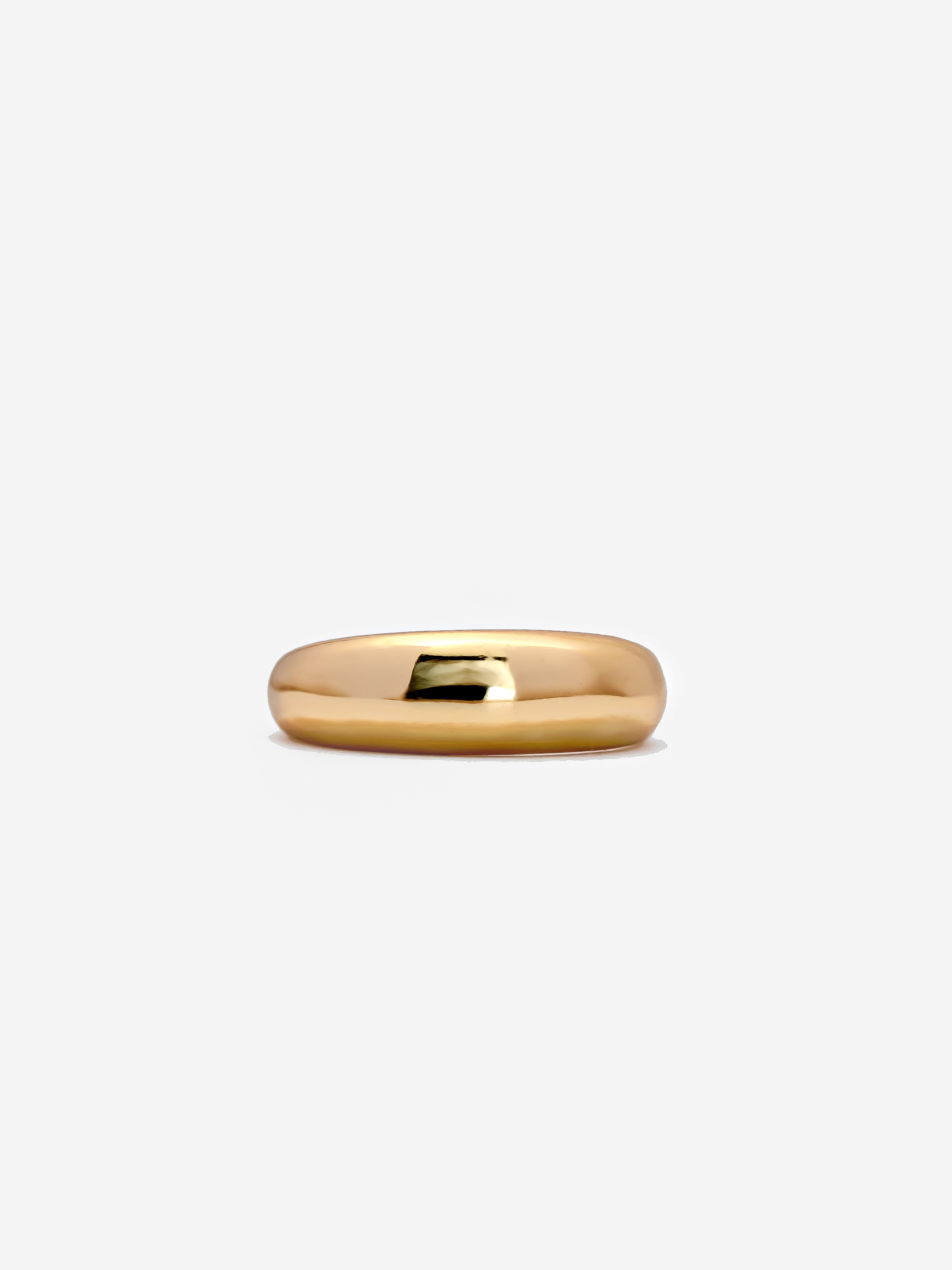 Gold Smooth Dome Ring