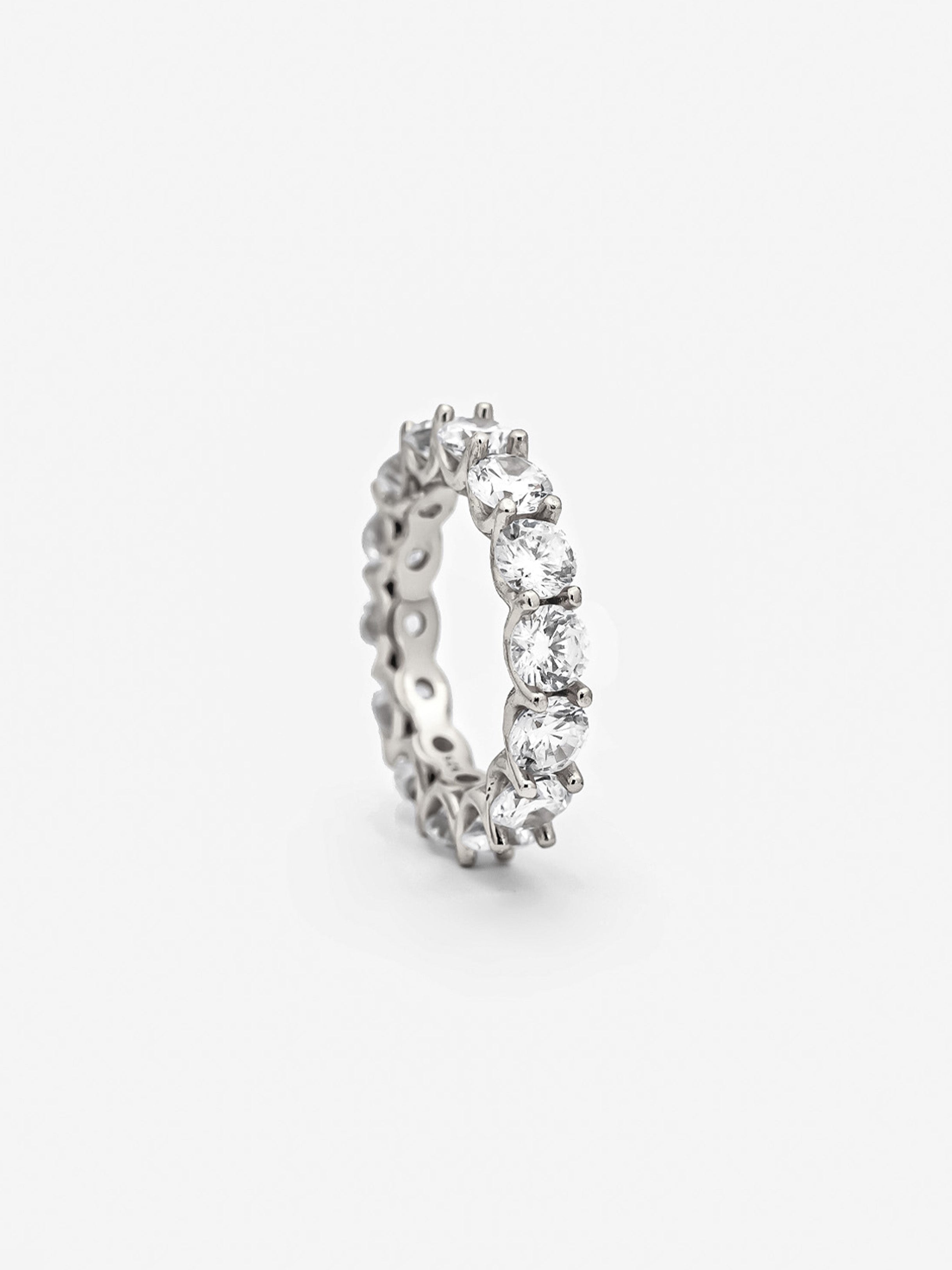 Thick Stacking Ring With Large Round Stones