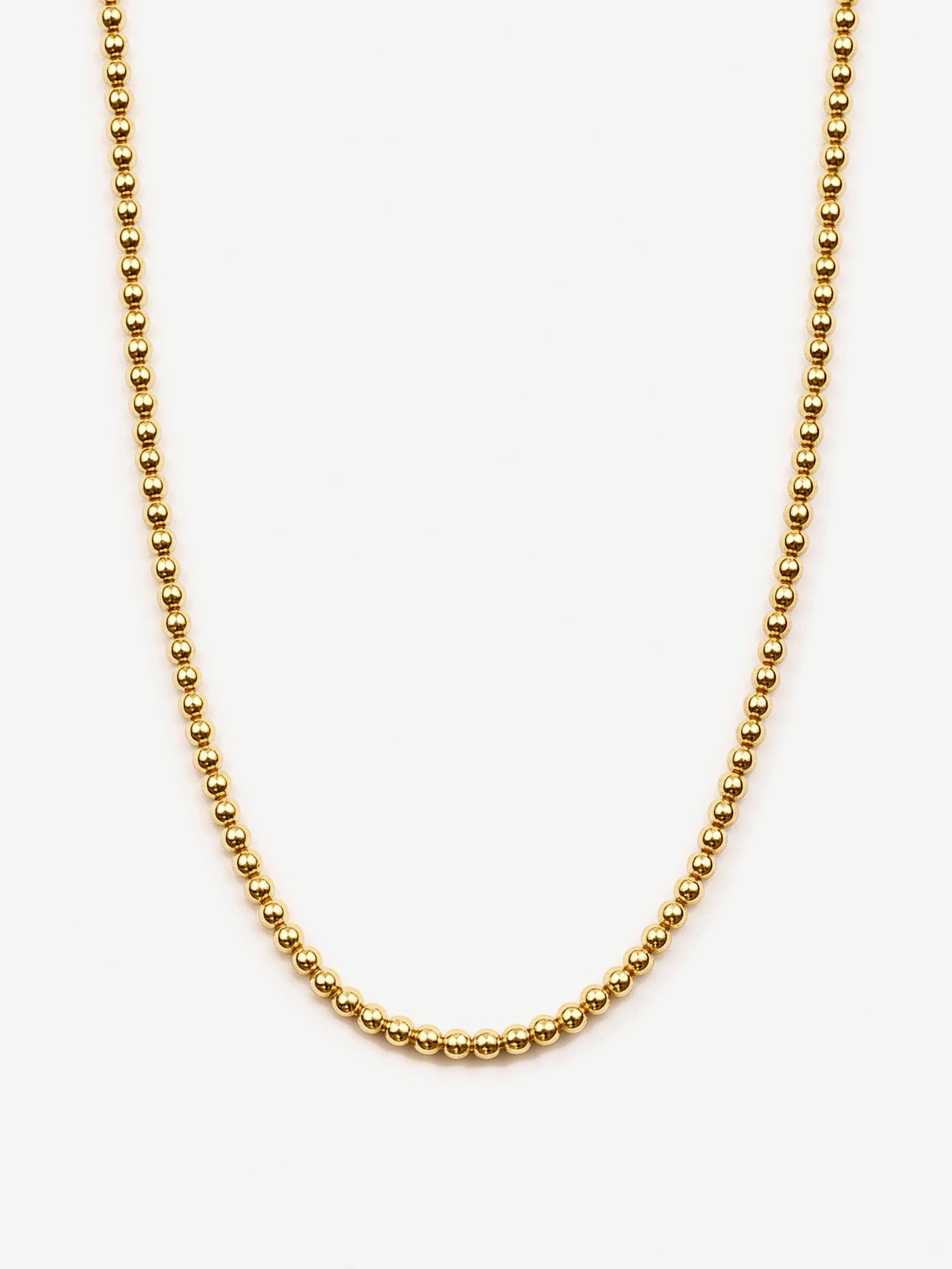 Dainty Sphere Bobble Choker or Necklace With Round Beads