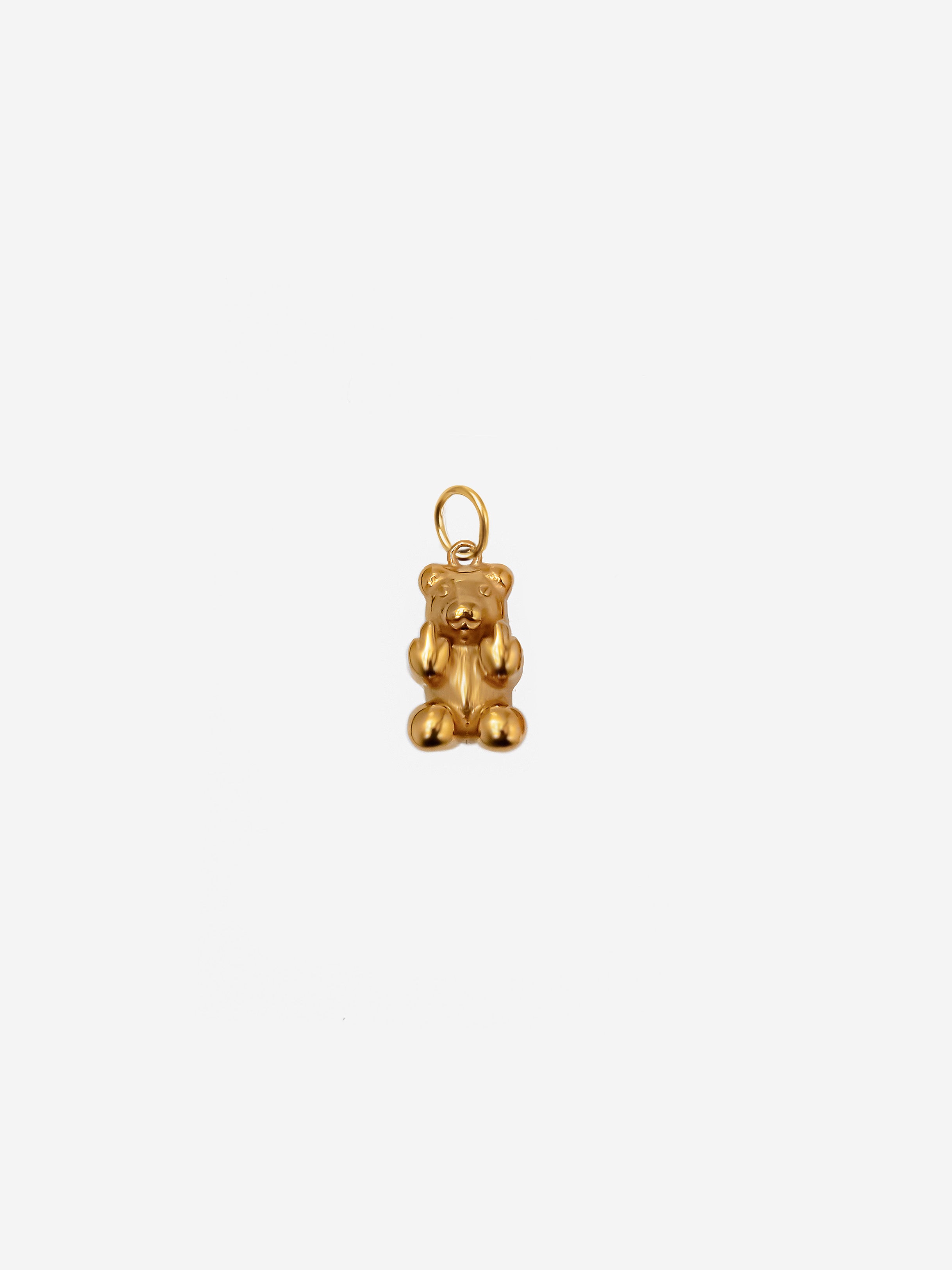 Swear Bear Charm (With Middle Fingers) (Big)