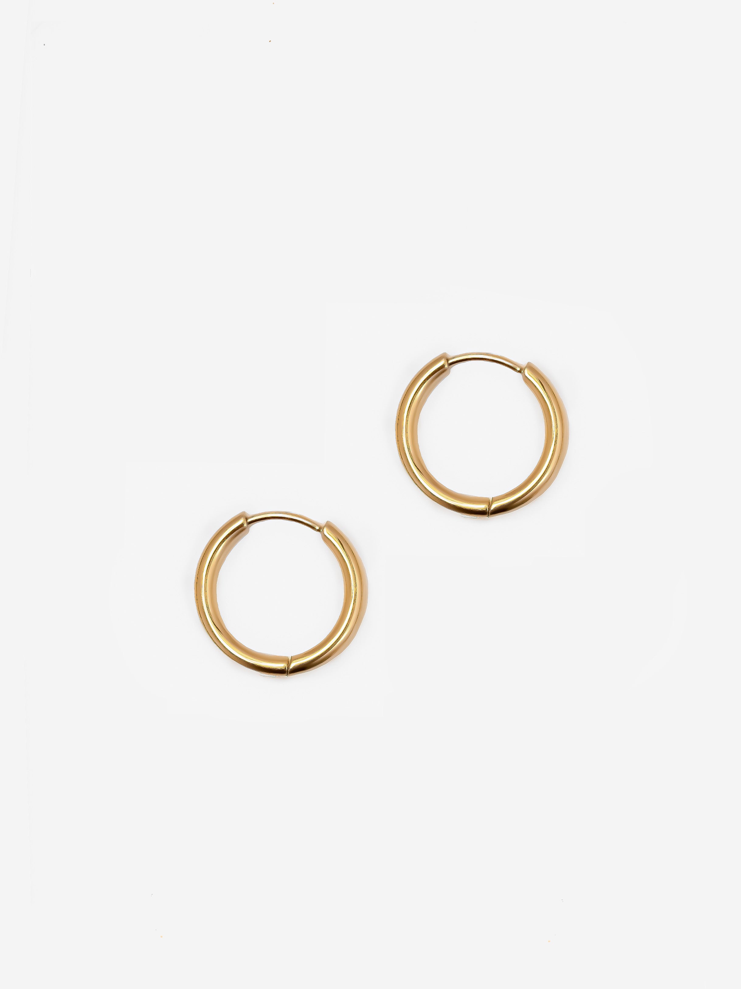 Solid Hoop Earrings For Charms - 16mm