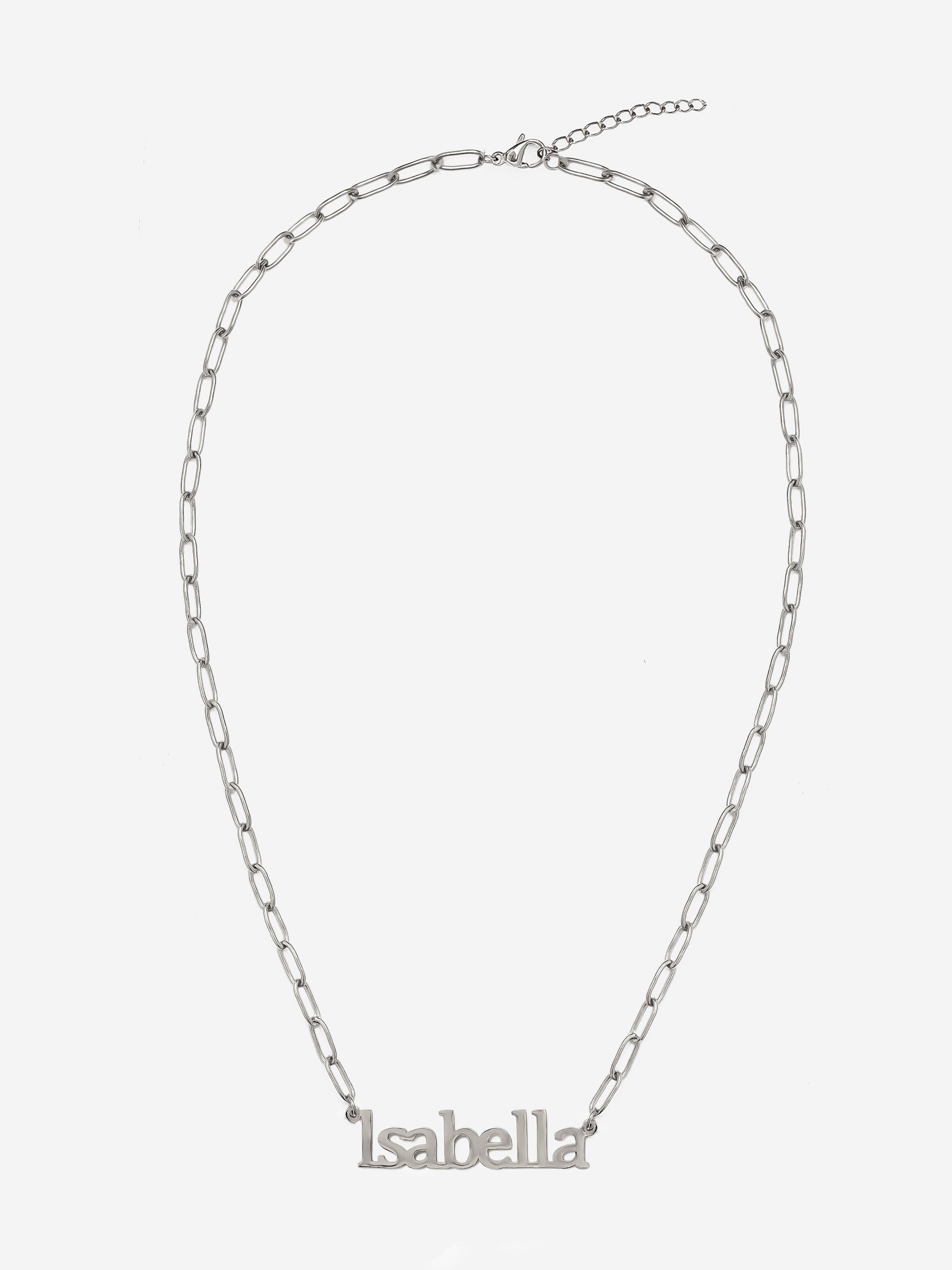 Link Chain Name Necklace - Regular Font