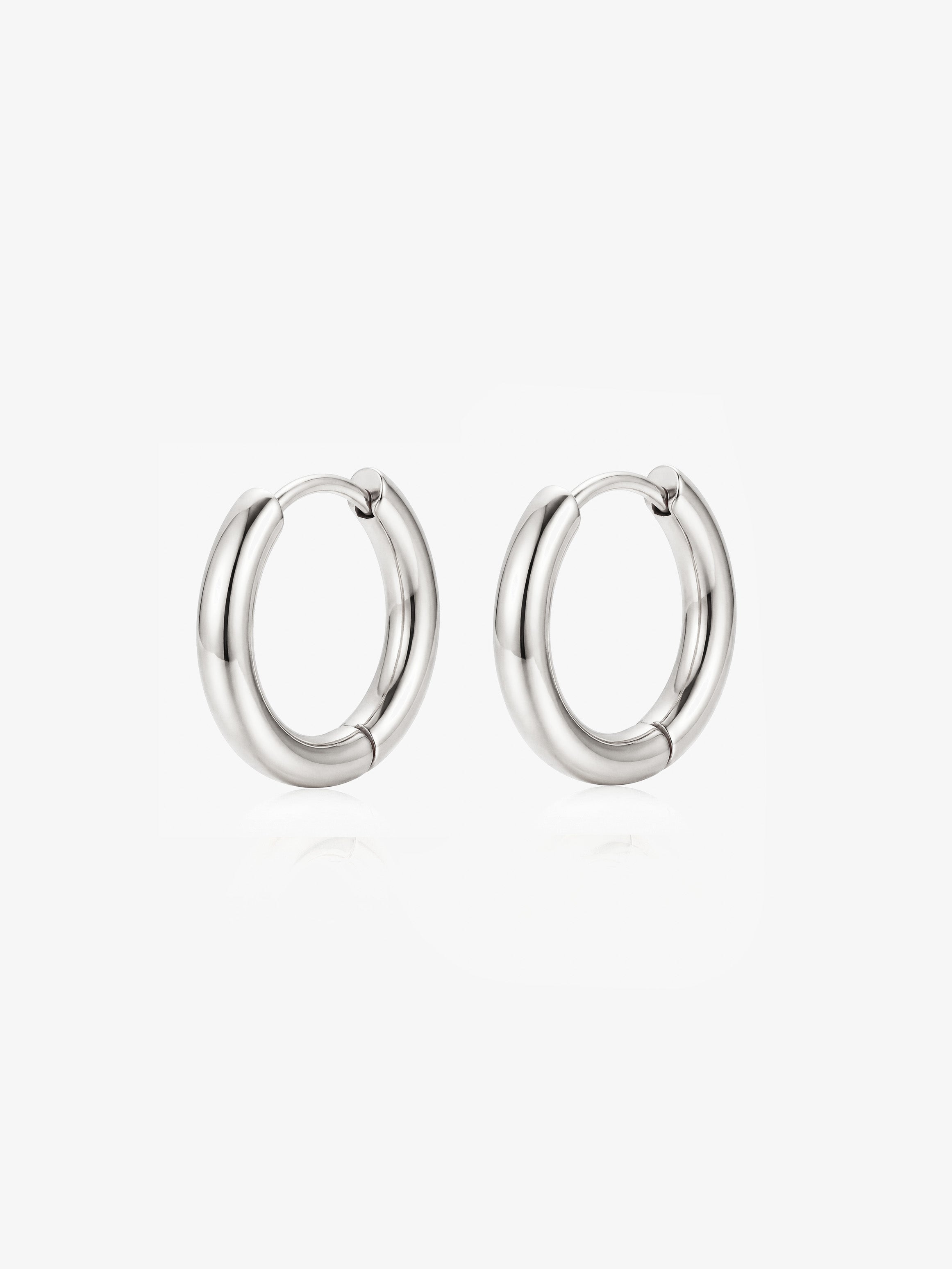 Solid Hoop Earrings - 16mm