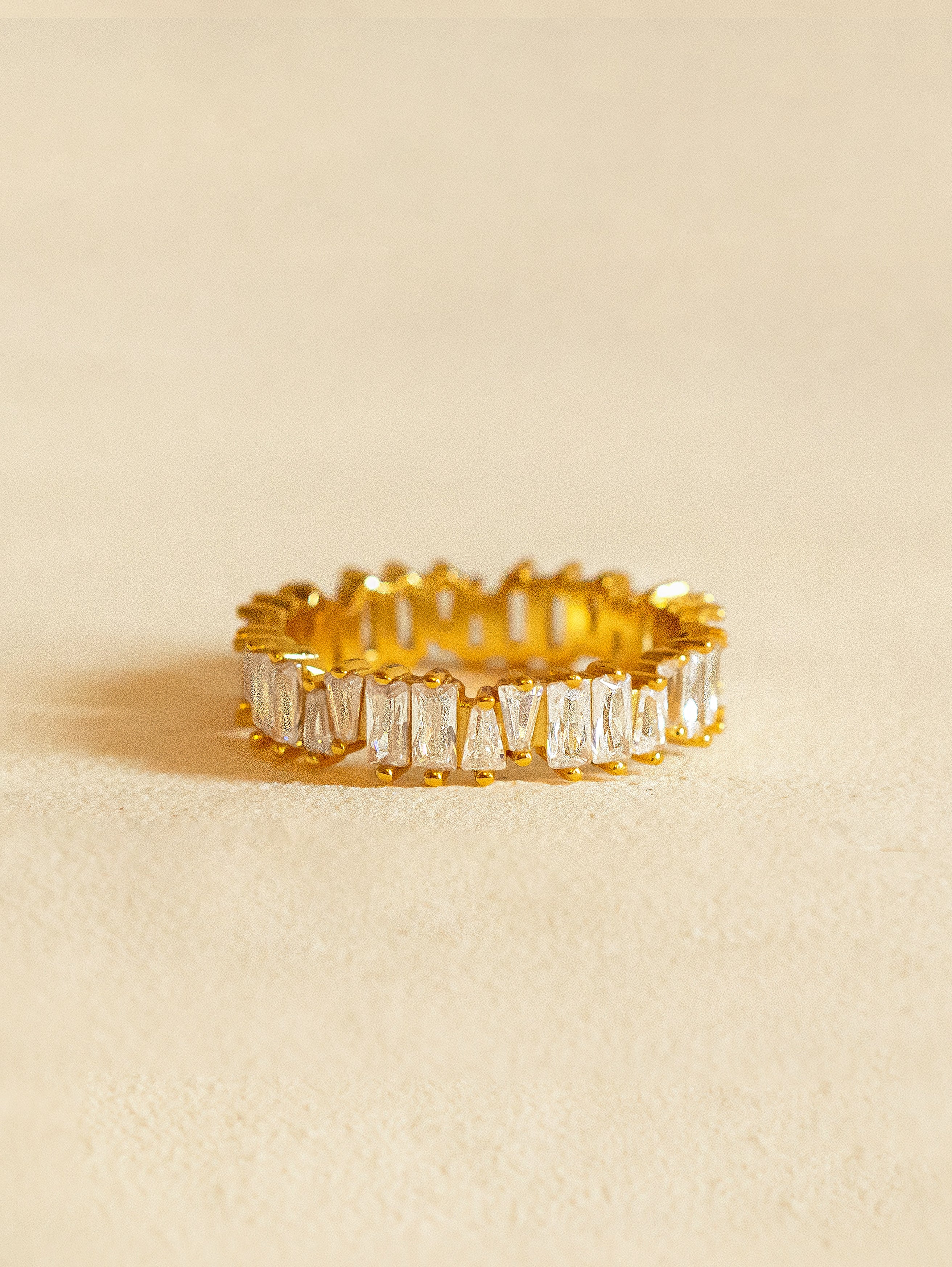 Stacking Ring With Baguette Stones