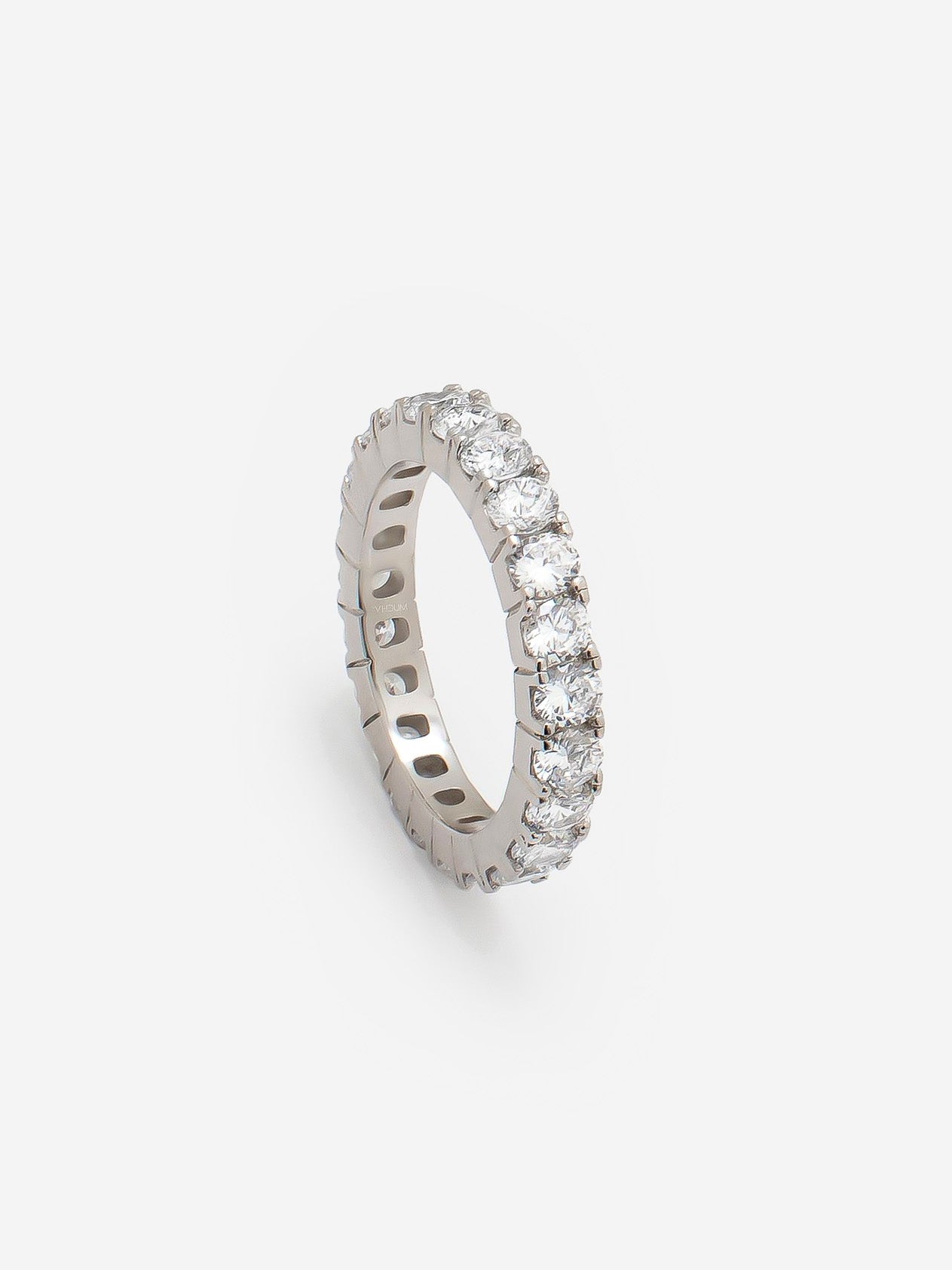 Silver Sparkling Ring For Stacking