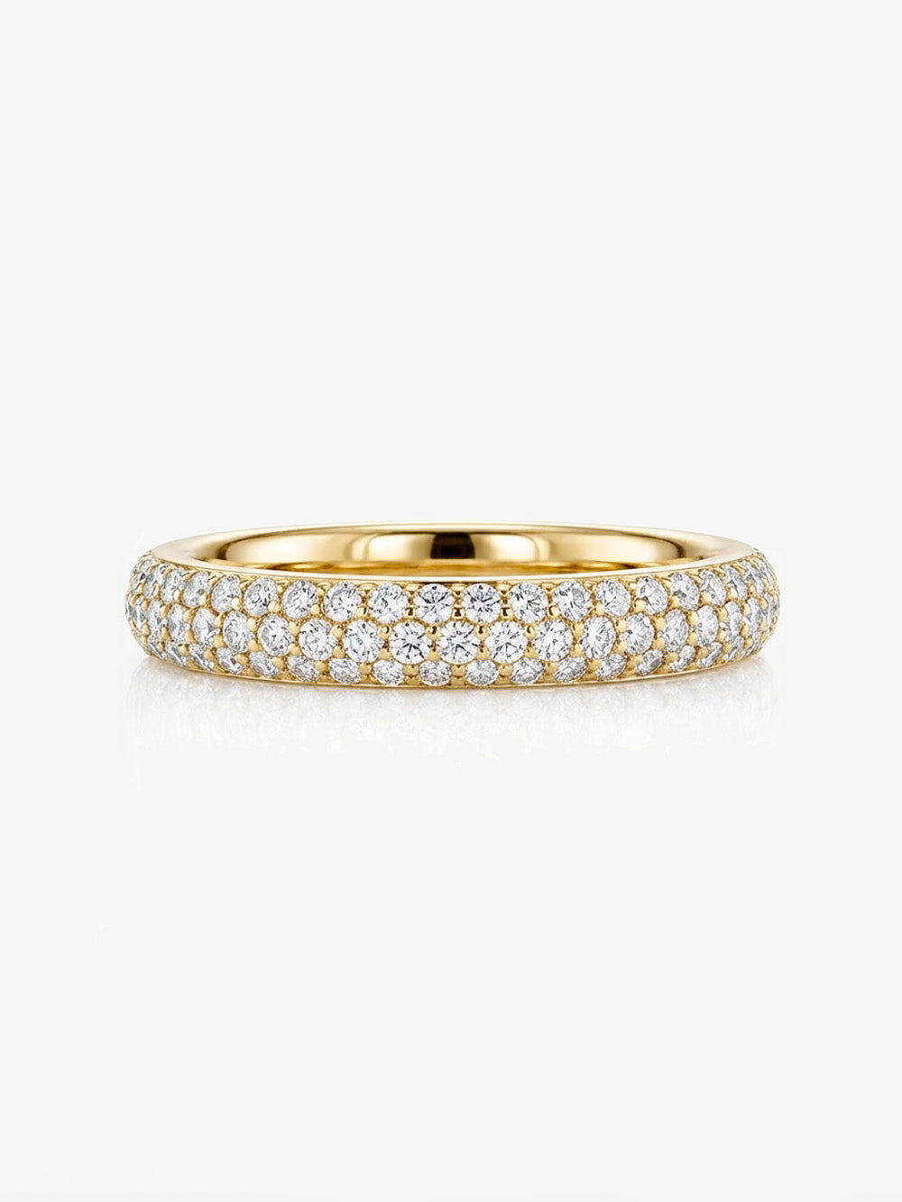 Pave Dome Ring With Sparkling Stones