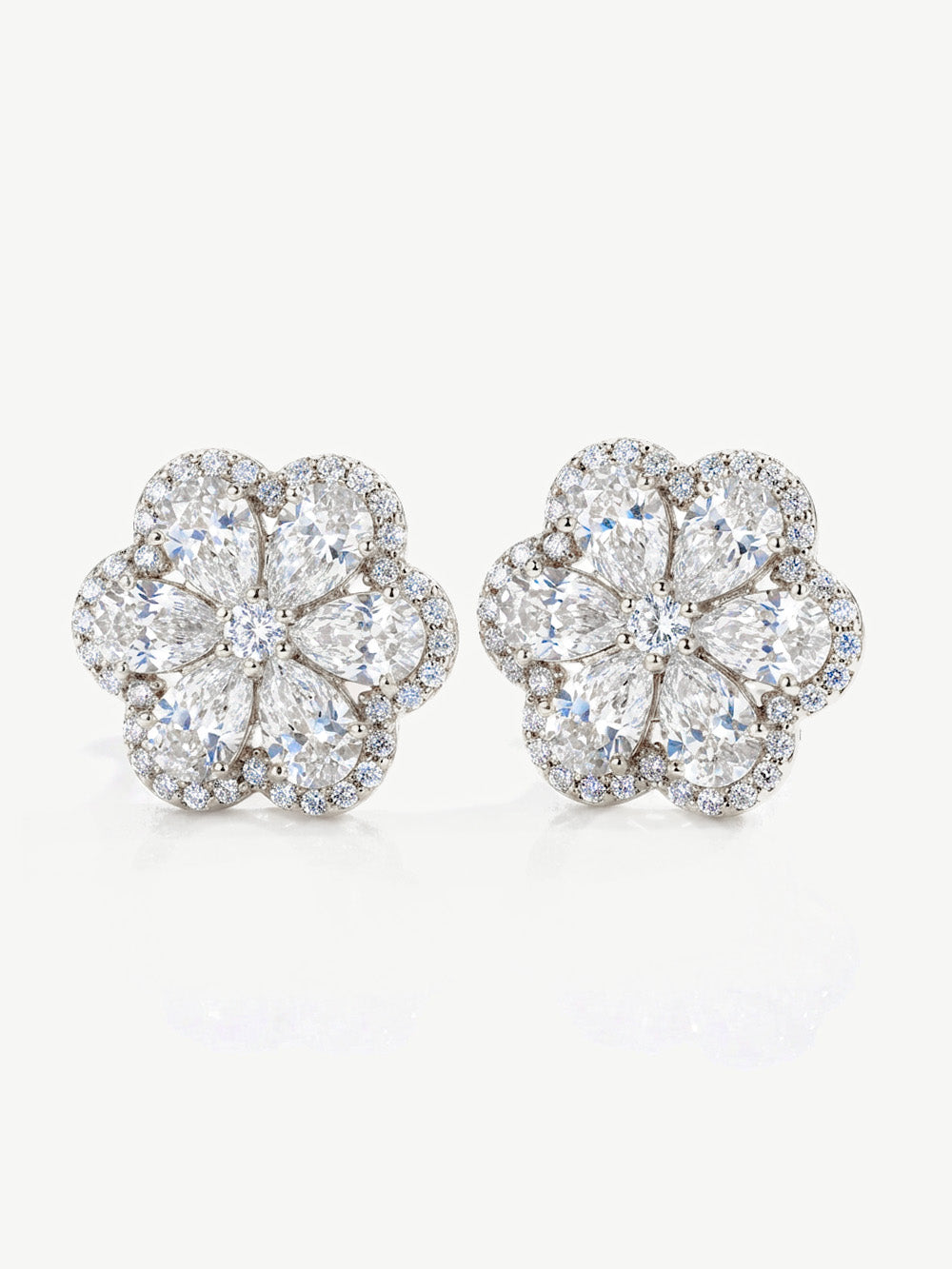 Bridal Flower Earrings