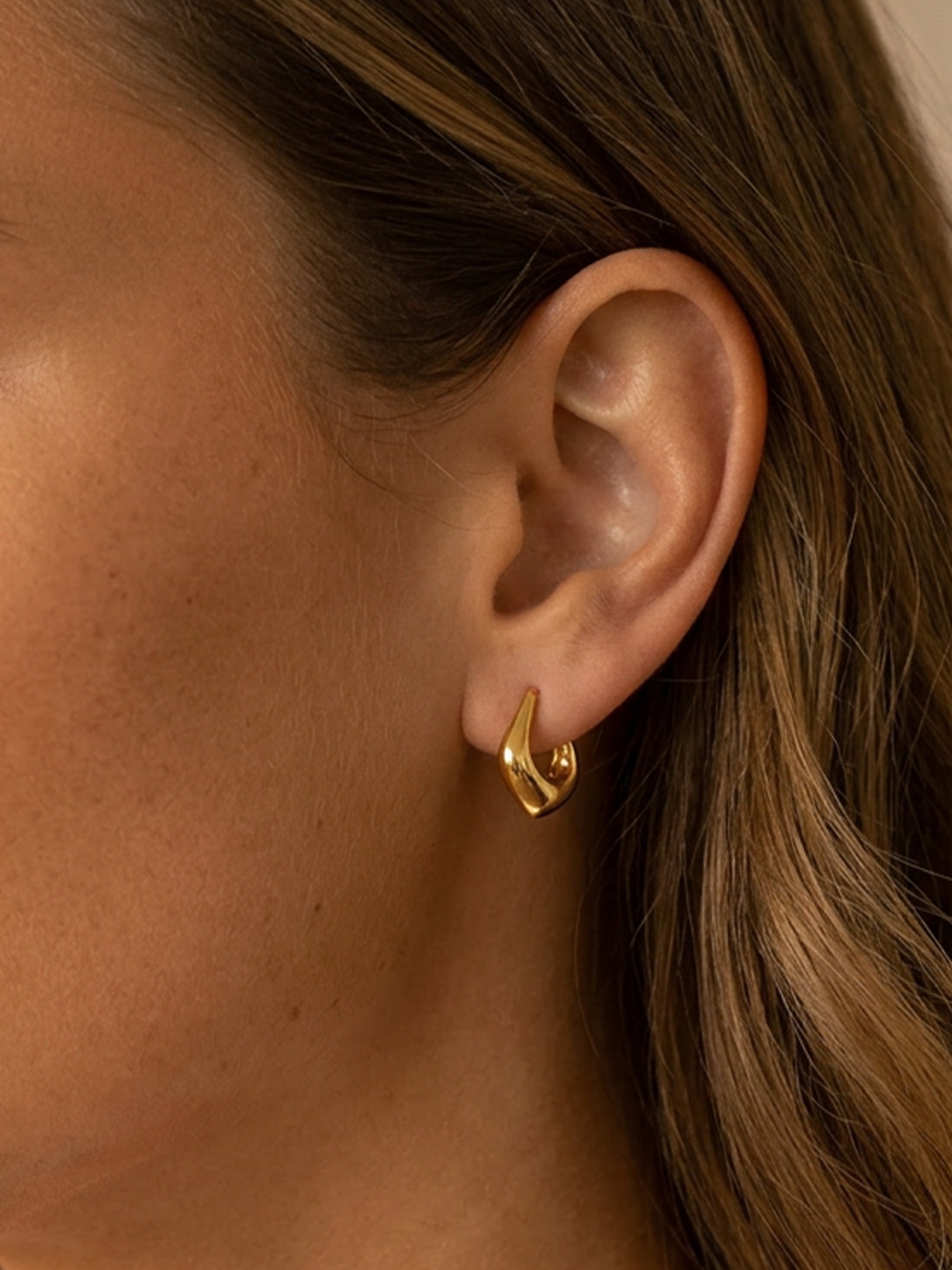 Sculpted Hoop Earrings