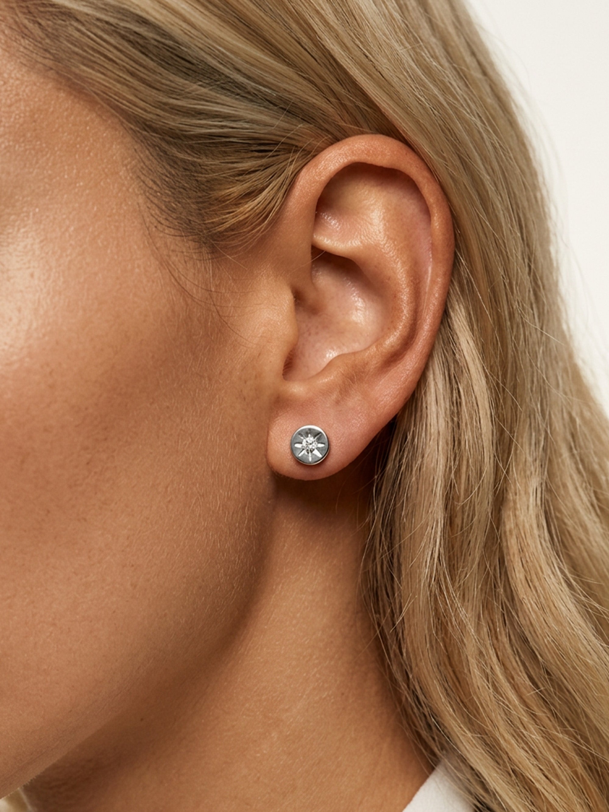 Star Coin Stud Earrings