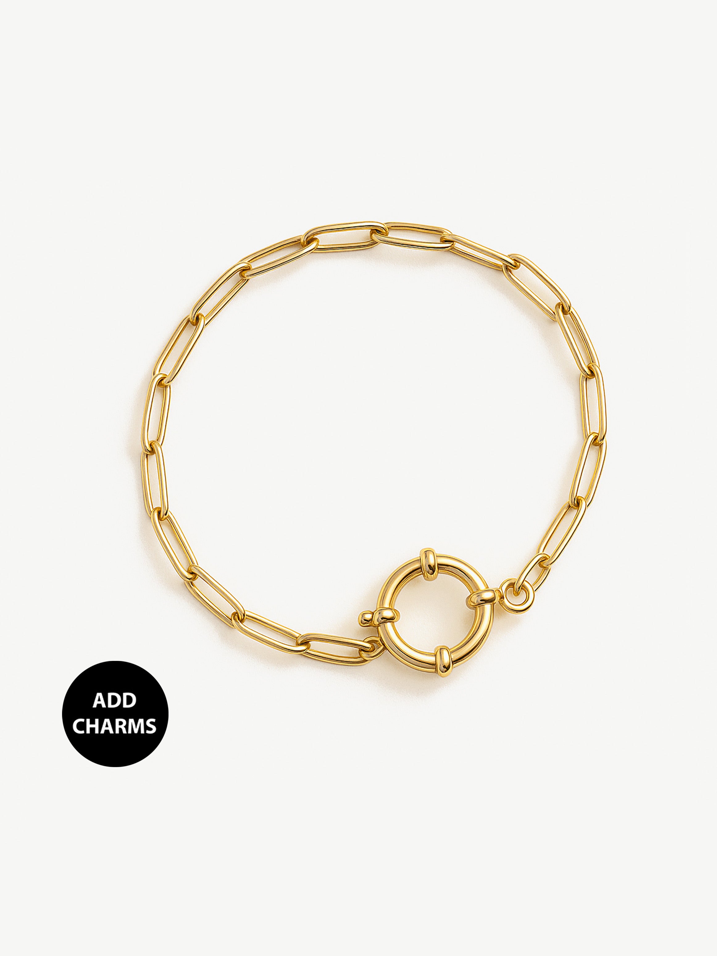 Link Chain Bracelet For Charms