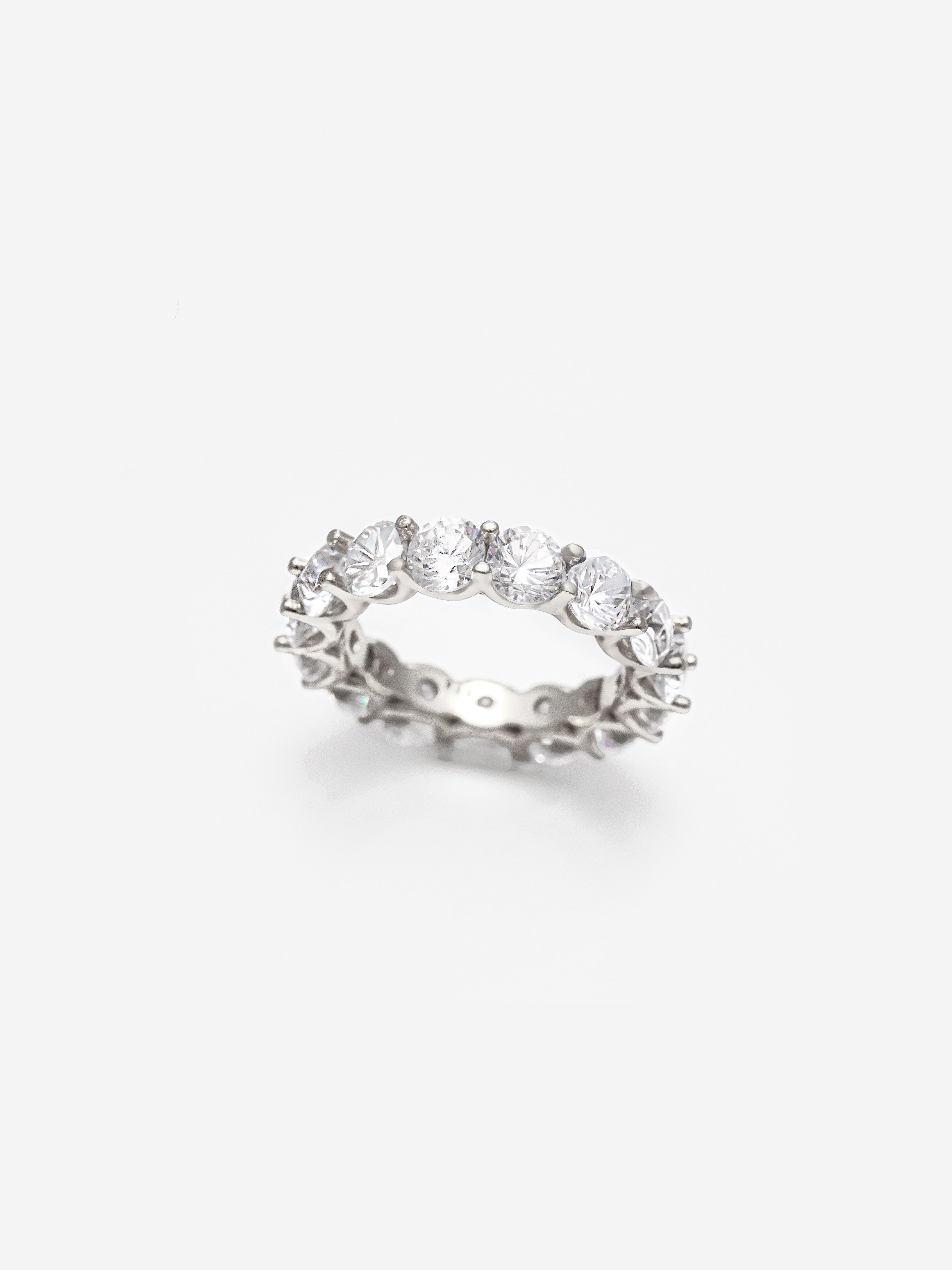 Thick Stacking Ring With Large Round Stones