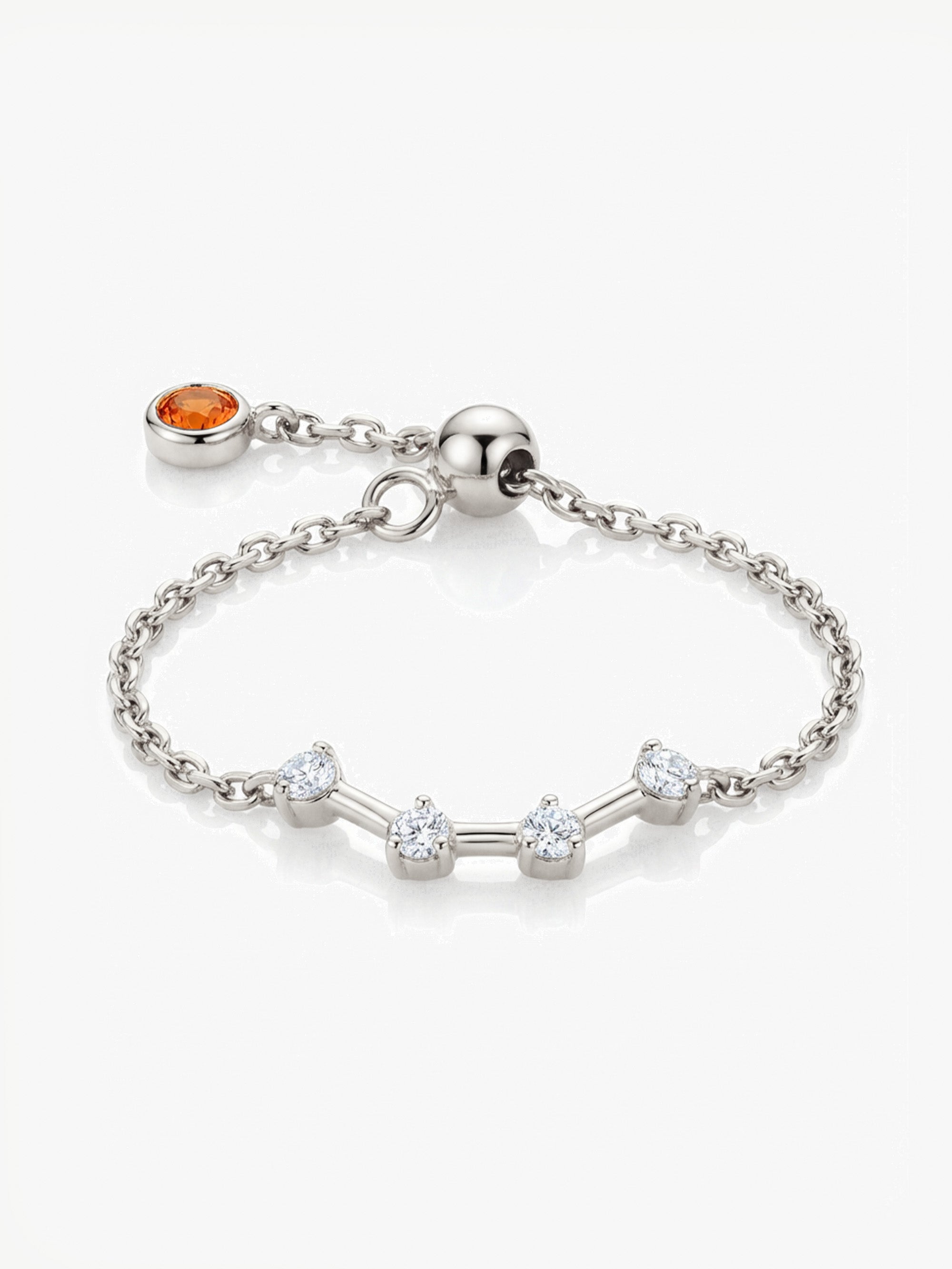 Adjustable Constellation Chain Ring